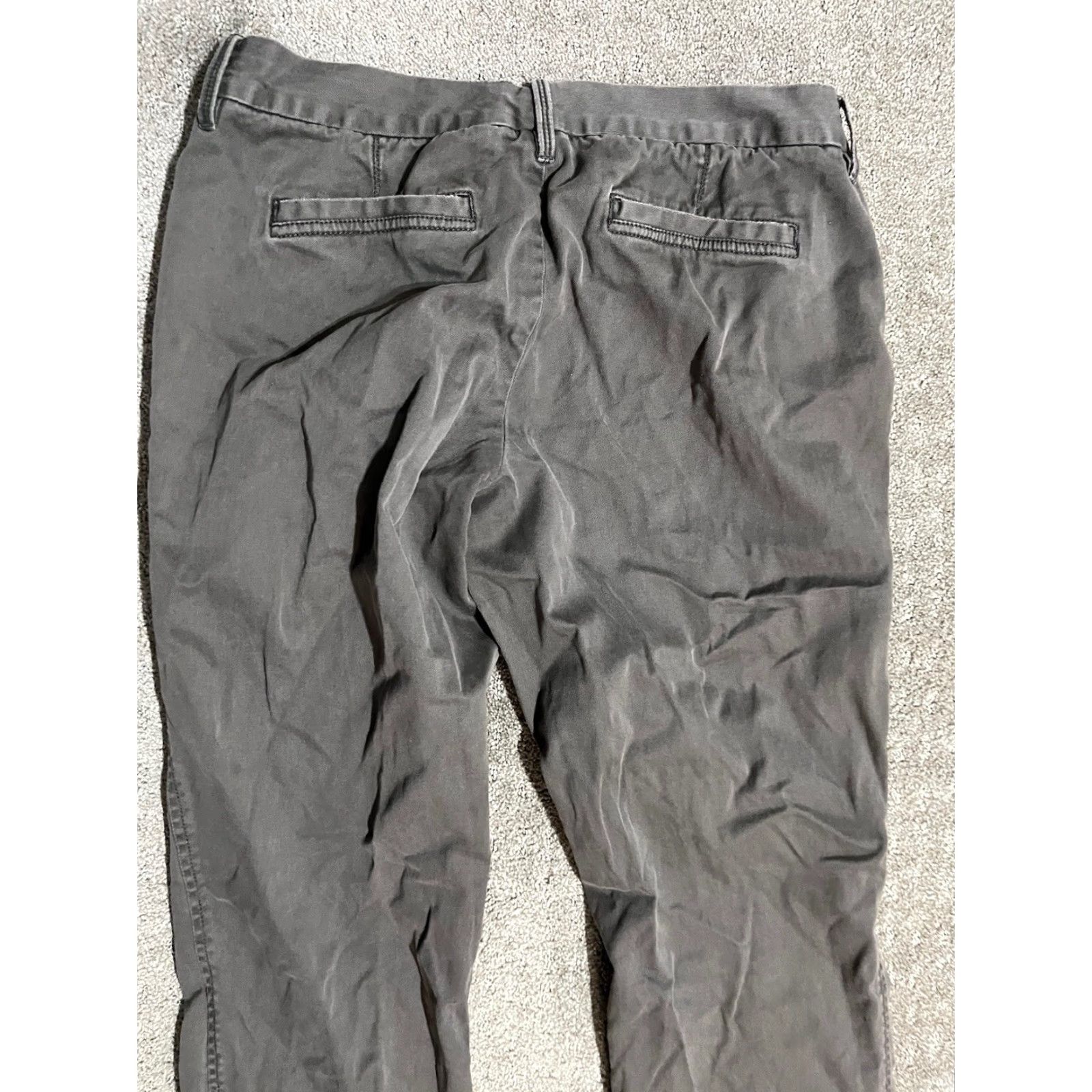 Banana Republic VINTAGE Banana Republic Women's Pants Gray Chino Relaxed Fit Size 4 Casual Business Office Size 27" / US 4 / IT 40 - 4 Thumbnail