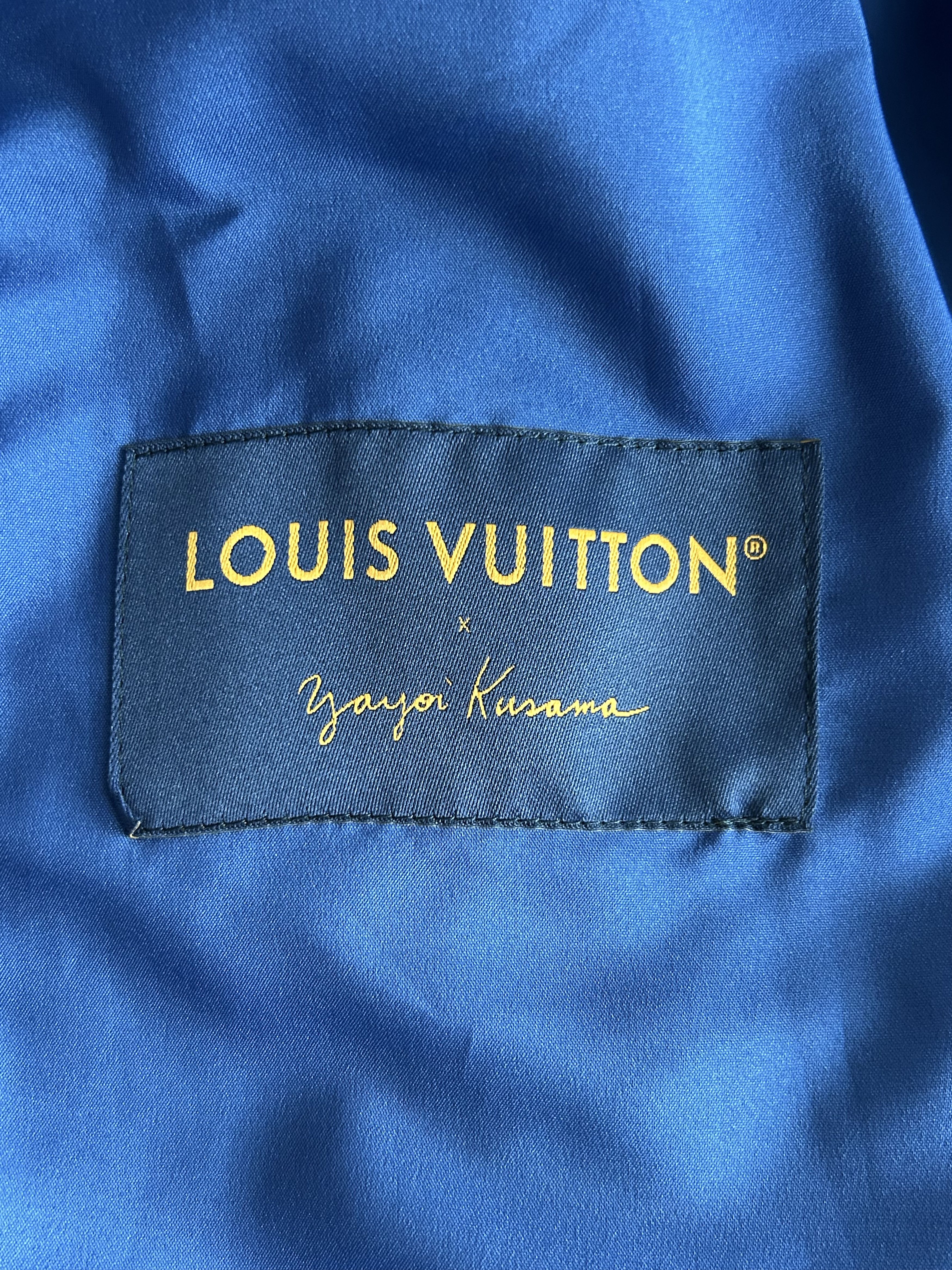 Louis Vuitton Louis Vuitton Yayoi Kusama Blue & Multicolor Faces Jacket Size US XXL / EU 58 / 5 - 3 Thumbnail