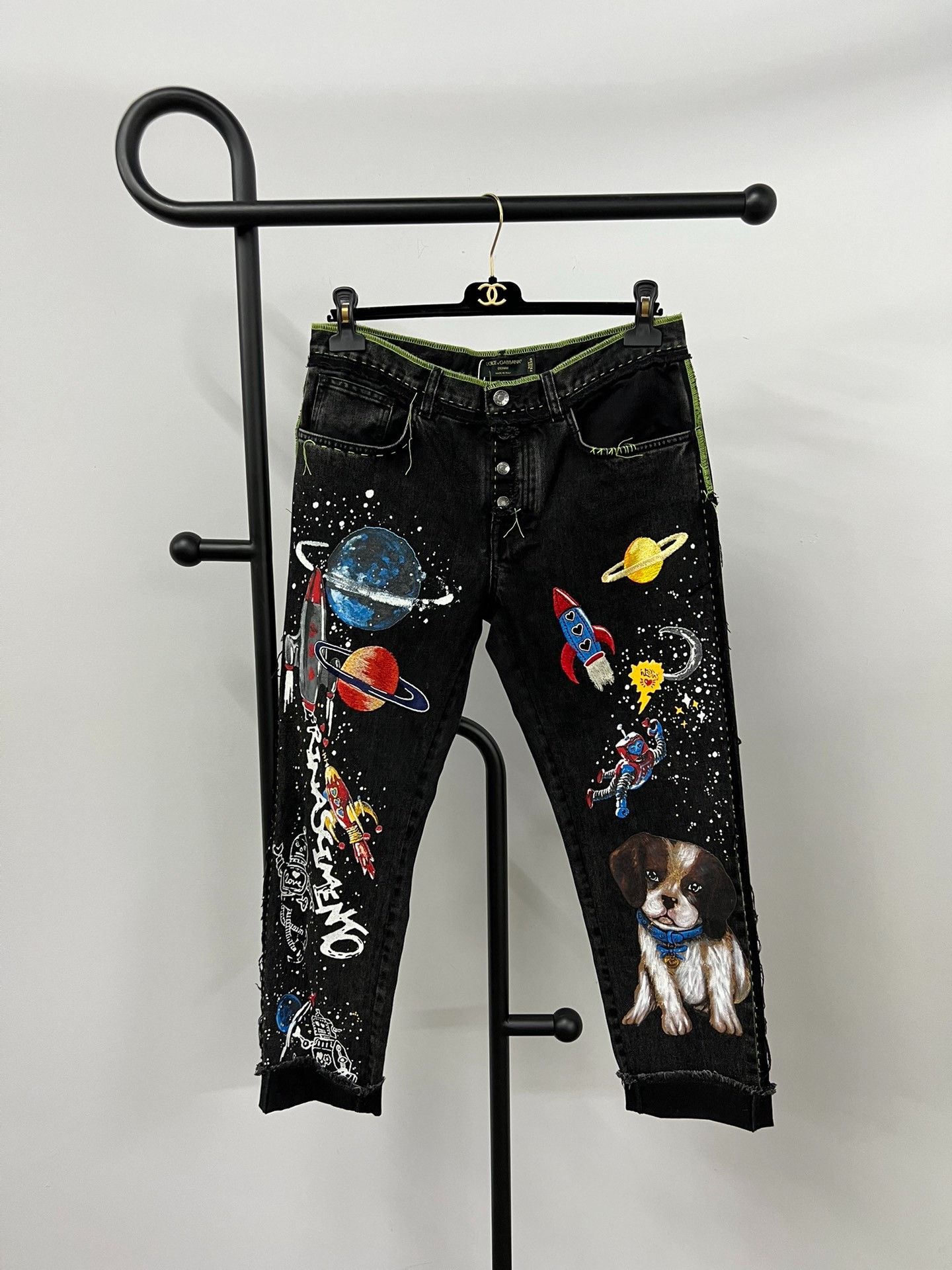 Dolce & Gabbana Dolce&Gabbana Space Embroidered Jeans Size US 26 / EU 42 - 1 Thumbnail
