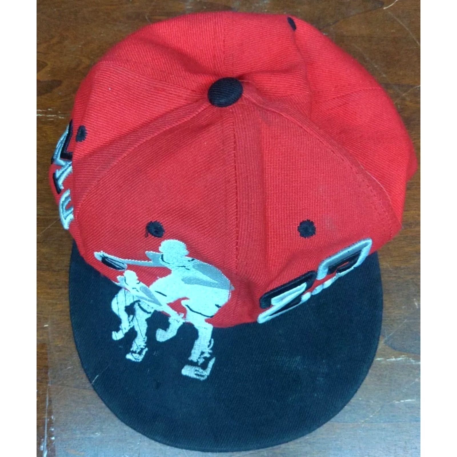 Jordan Brand Nike Chicago Bulls MJ Dribbler 23 Black Red Snapback Hat Adult One Size Red Cap, Jordan Mens Baseball Hat Size ONE SIZE - 4 Thumbnail