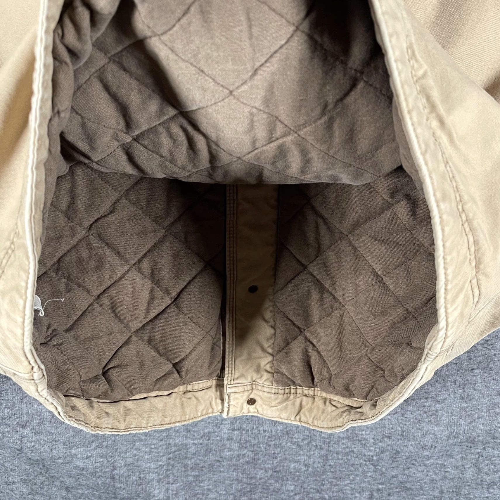 American Eagle Outfitters American Eagle Outfitters Workwear Jacket Mens XL Tan Corduroy Collar Quilted Canvas Chore Jacket or Coat Size US XL / EU 56 / 4 - 5 Thumbnail