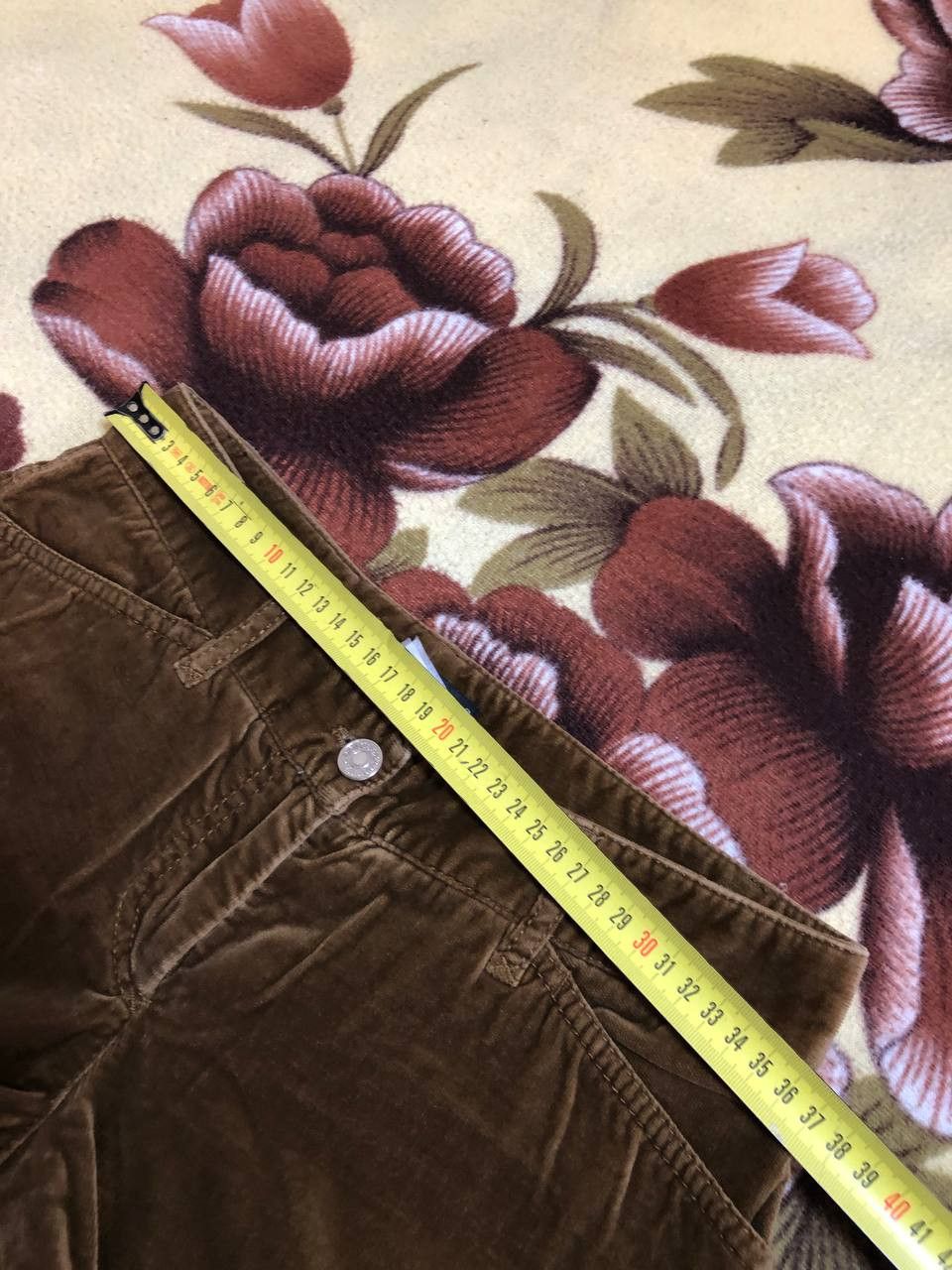 Dolce & Gabbana Dolce & Gabbana Vintage Brown Runway Velvet Bootcut Pants Size 26" / US 2 / IT 38 - 6 Thumbnail