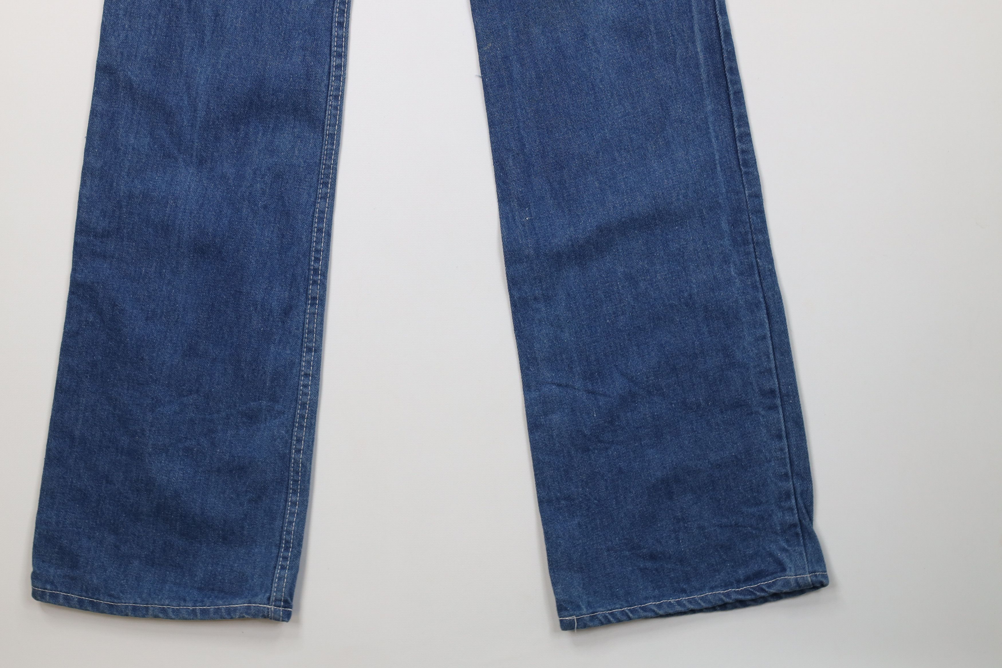 Vintage Vintage 70s Streetwear Flared Wide Leg Denim Jeans Blue Size 26" / US 2 / IT 38 - 15 Thumbnail