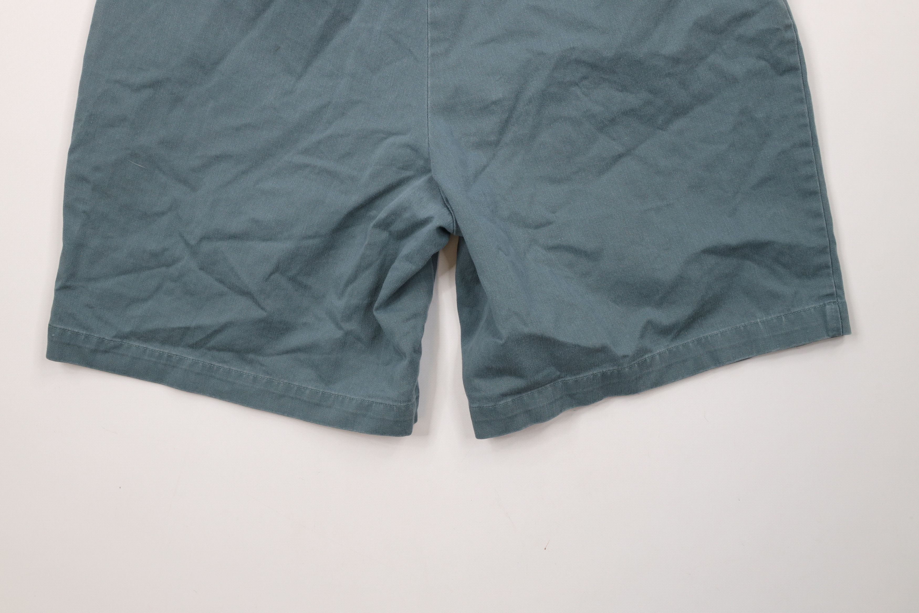 Ralph Lauren × Vintage Vintage 90s Ralph Lauren Pleated Above Knee Shorts Teal Size US 34 / EU 50 - 10 Thumbnail