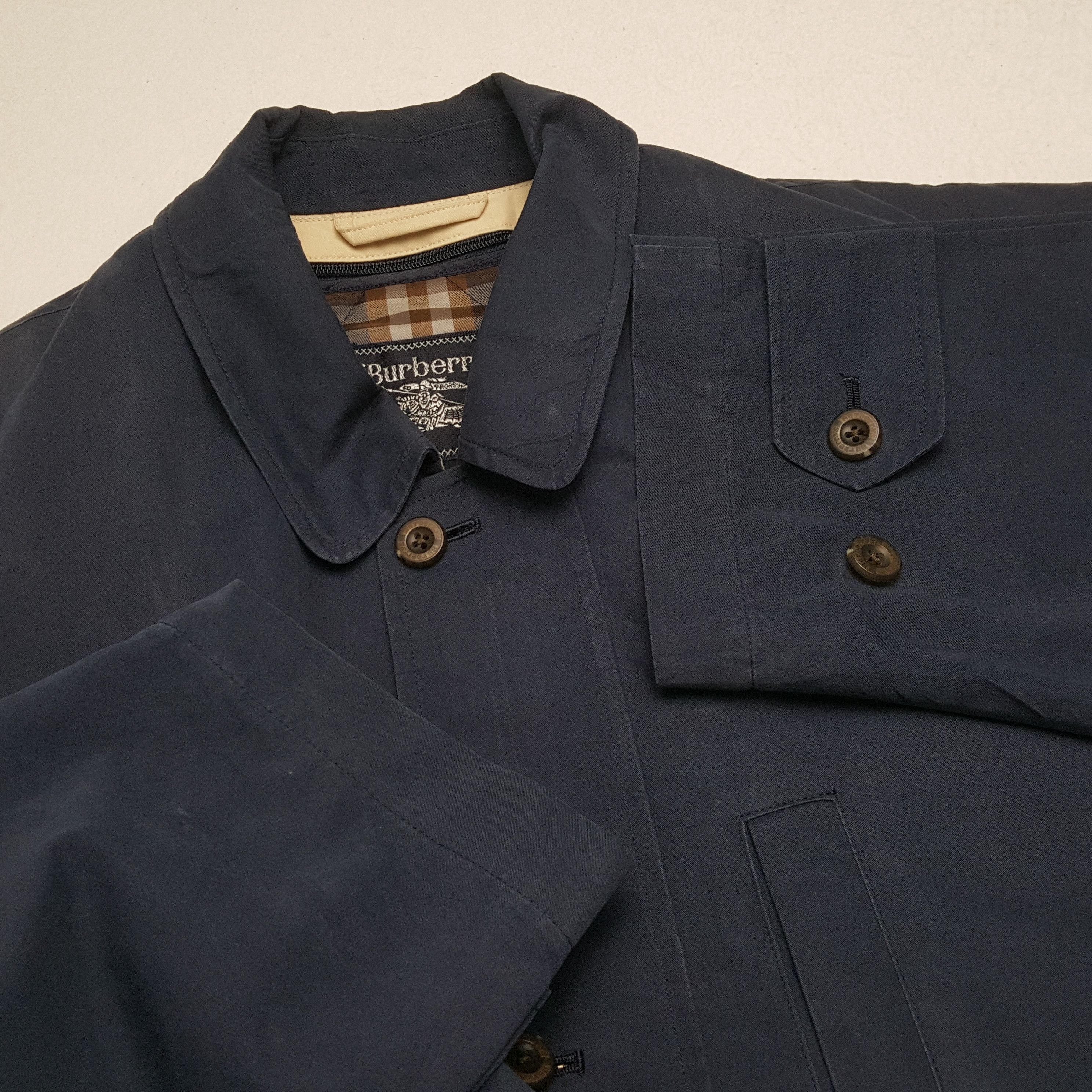 Burberry × Vintage BURBERRYS Fashion Brand Style Custom Art Coat Jacket Size US L / EU 52-54 / 3 - 10 Thumbnail