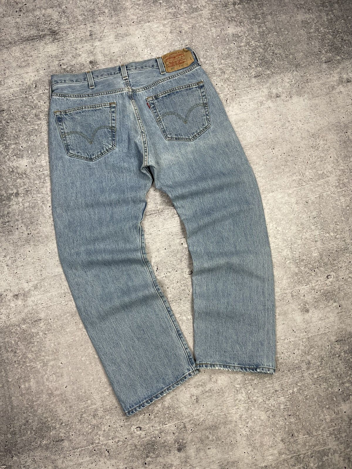 Levi's × Vintage Vintage Levi’s 501 Y2K Style Blue Stonewashed Denim Jeans Size US 36 / EU 52 - 15 Thumbnail