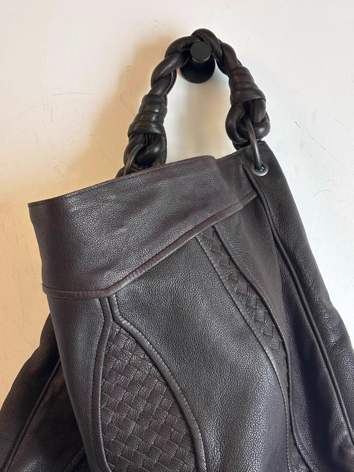 Bottega Veneta BV Intrecciato Monk Bag L Near Mint Calfskin Italy Size ONE SIZE - 3 Thumbnail