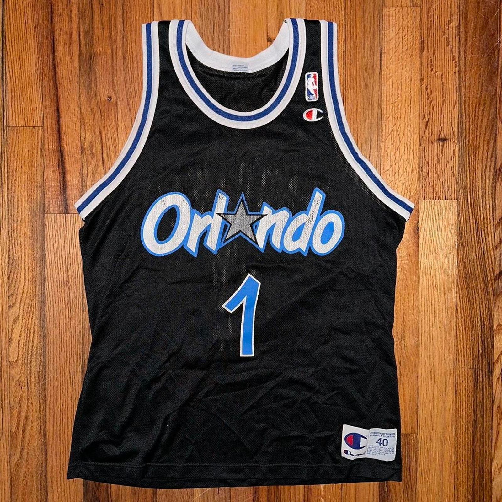 Champion × NBA × Vintage 90s Champion Hardaway No 1 Orlando Magic NBA Jersey S(40) Size US S / EU 44-46 / 1 - 1 Thumbnail