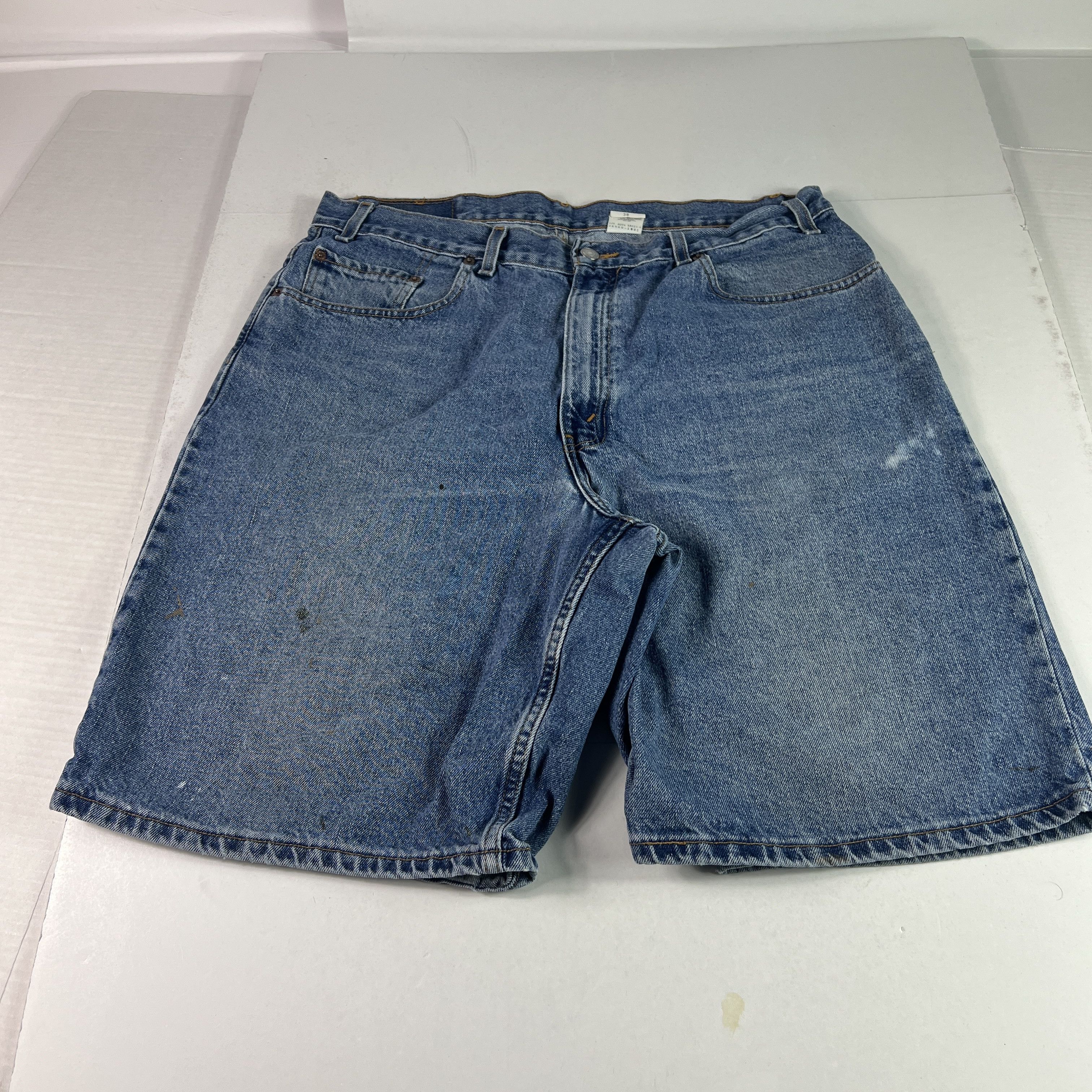 Levi's Y2K Levi's Jean Shorts 560 Loose Faded Thrashed Denim Jorts Size US 36 / EU 52 - 1 Thumbnail