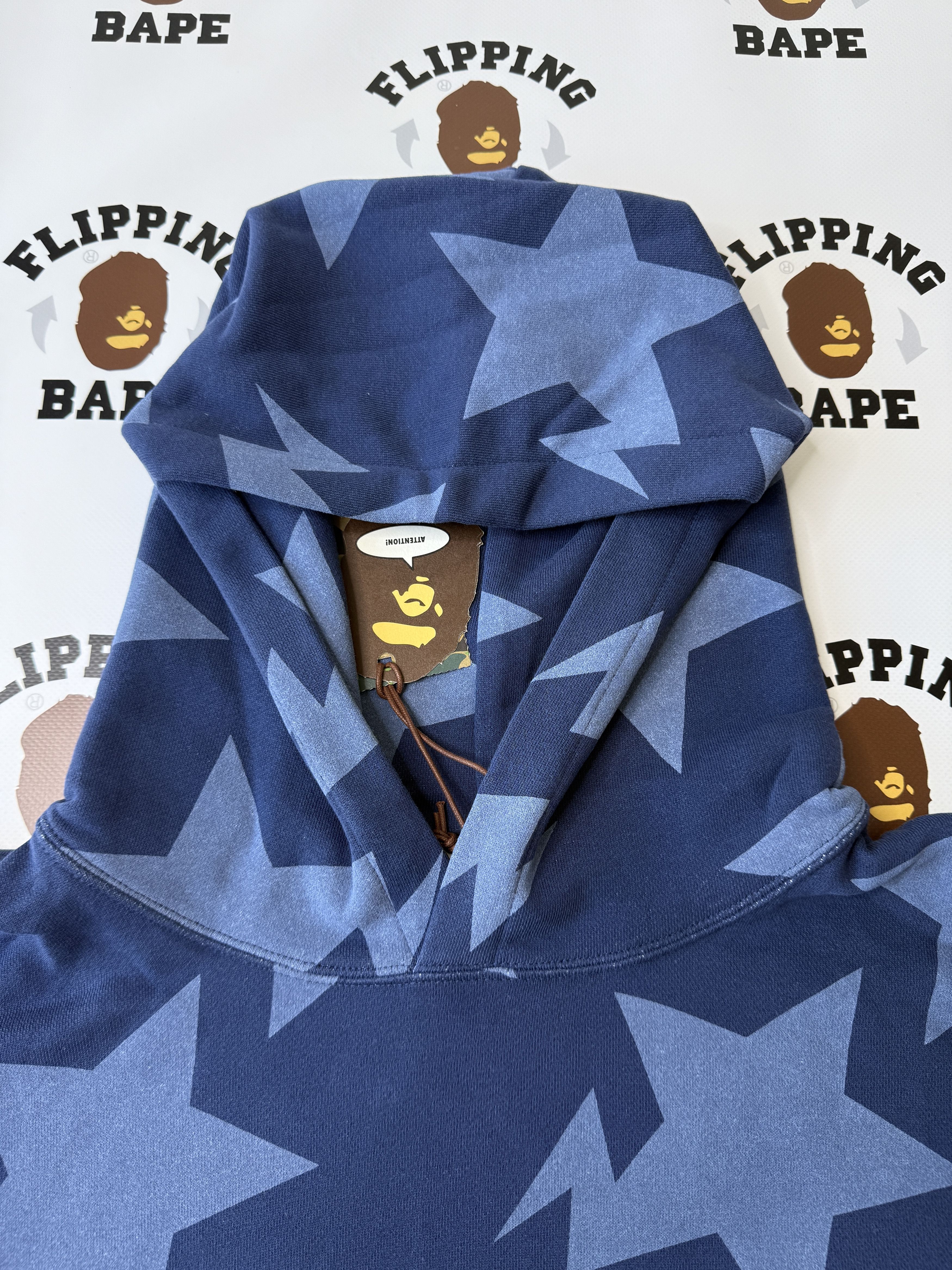 Bape BAPE STA PATTERN LOOSE FIT PULLOVER HOODIE Size US M / EU 48-50 / 2 - 7 Thumbnail