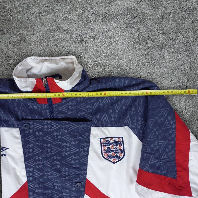 Umbro Euro 1990-92 England Jacket M - Jersey vintage Size US S / EU 44-46 / 1 - 4 Thumbnail