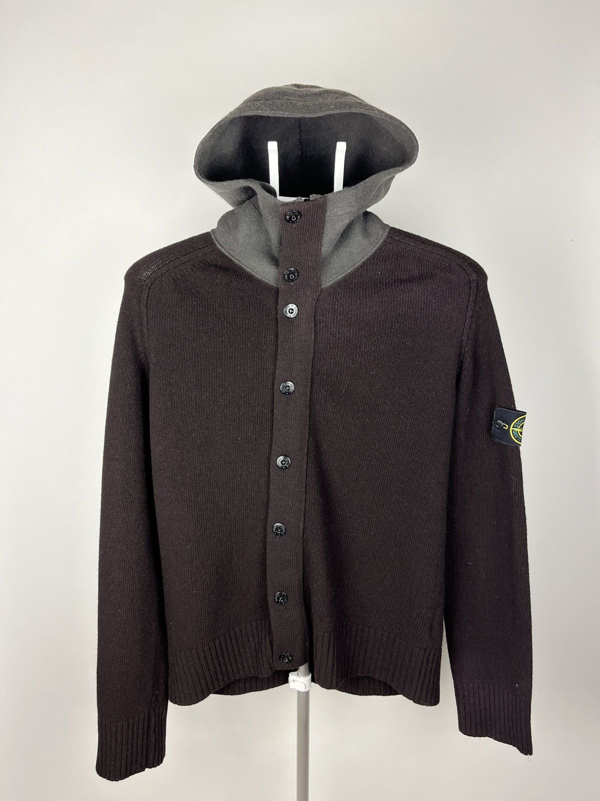 Stone Island × Vintage Vintage AW’06🔥Stone Island Wool Knitwear Sweater Hoodie Size US XL / EU 56 / 4 - 2 Thumbnail