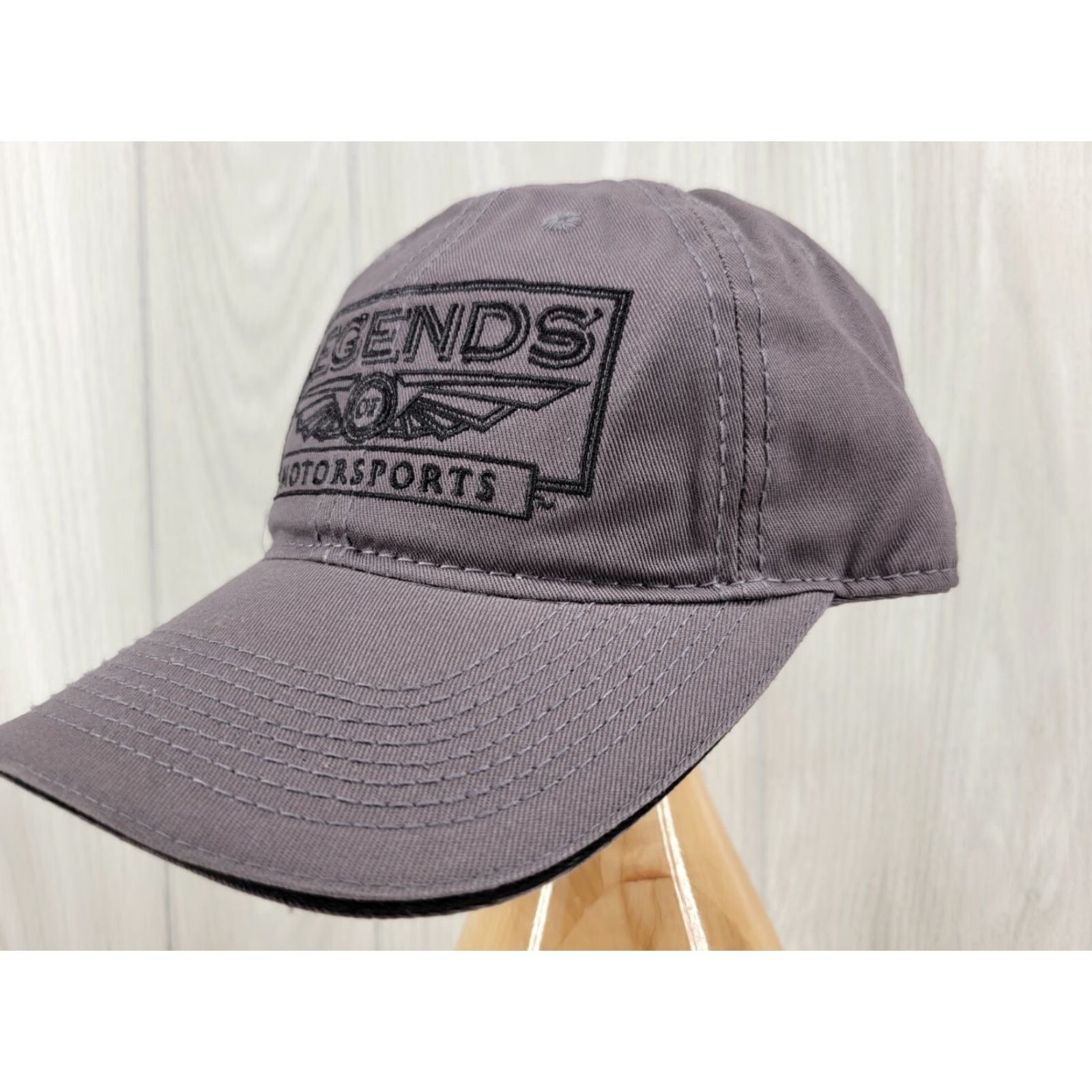 Vintage Legends of Motorsports Gray Hat Mens Baseball Cap HaT Gray Adjustable Size Size ONE SIZE - 3 Thumbnail