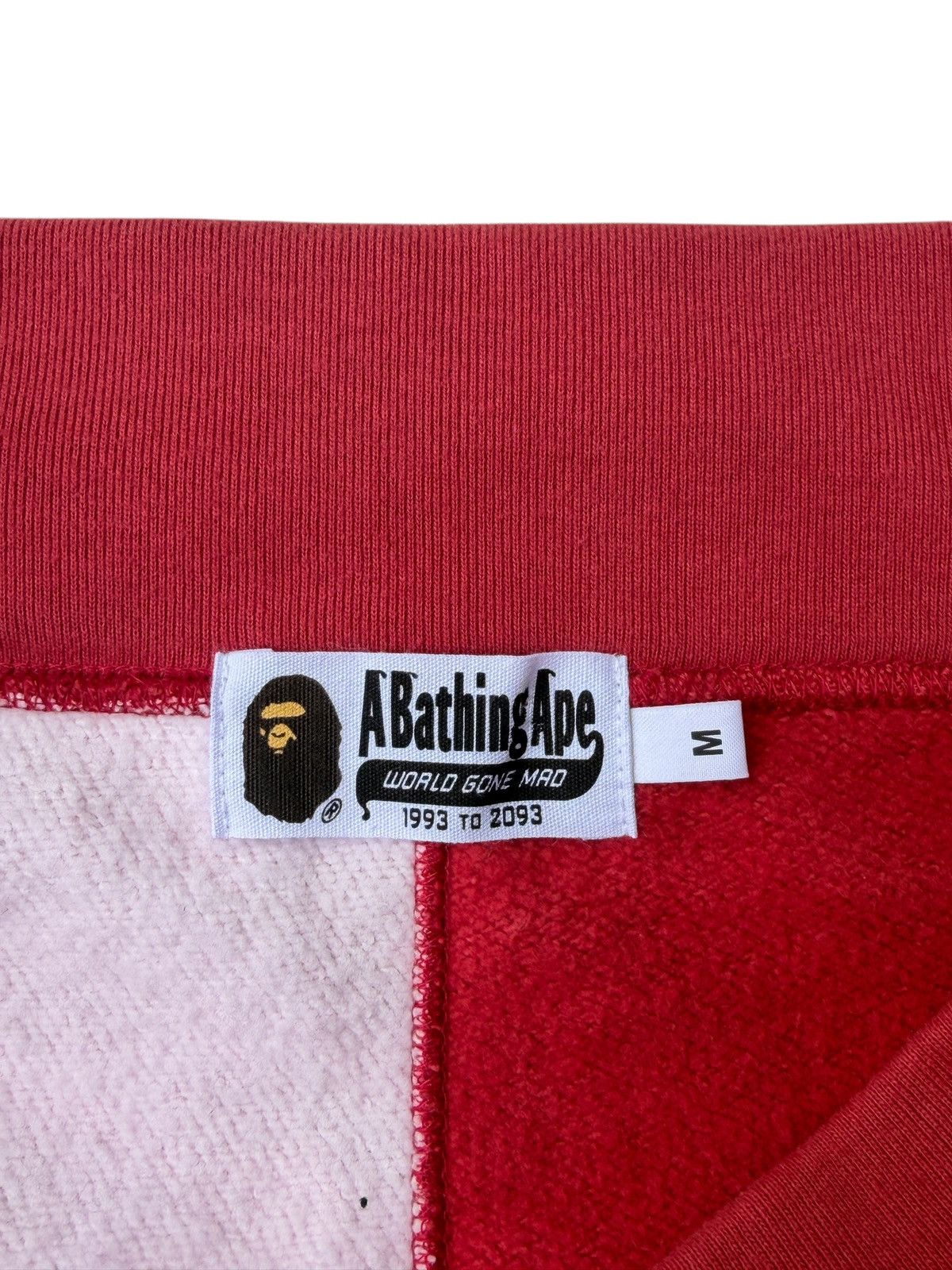 Bape BAPE ABC Split Camo Side Shark Sweat Shorts Red/Pink Size US 33 - 8 Thumbnail