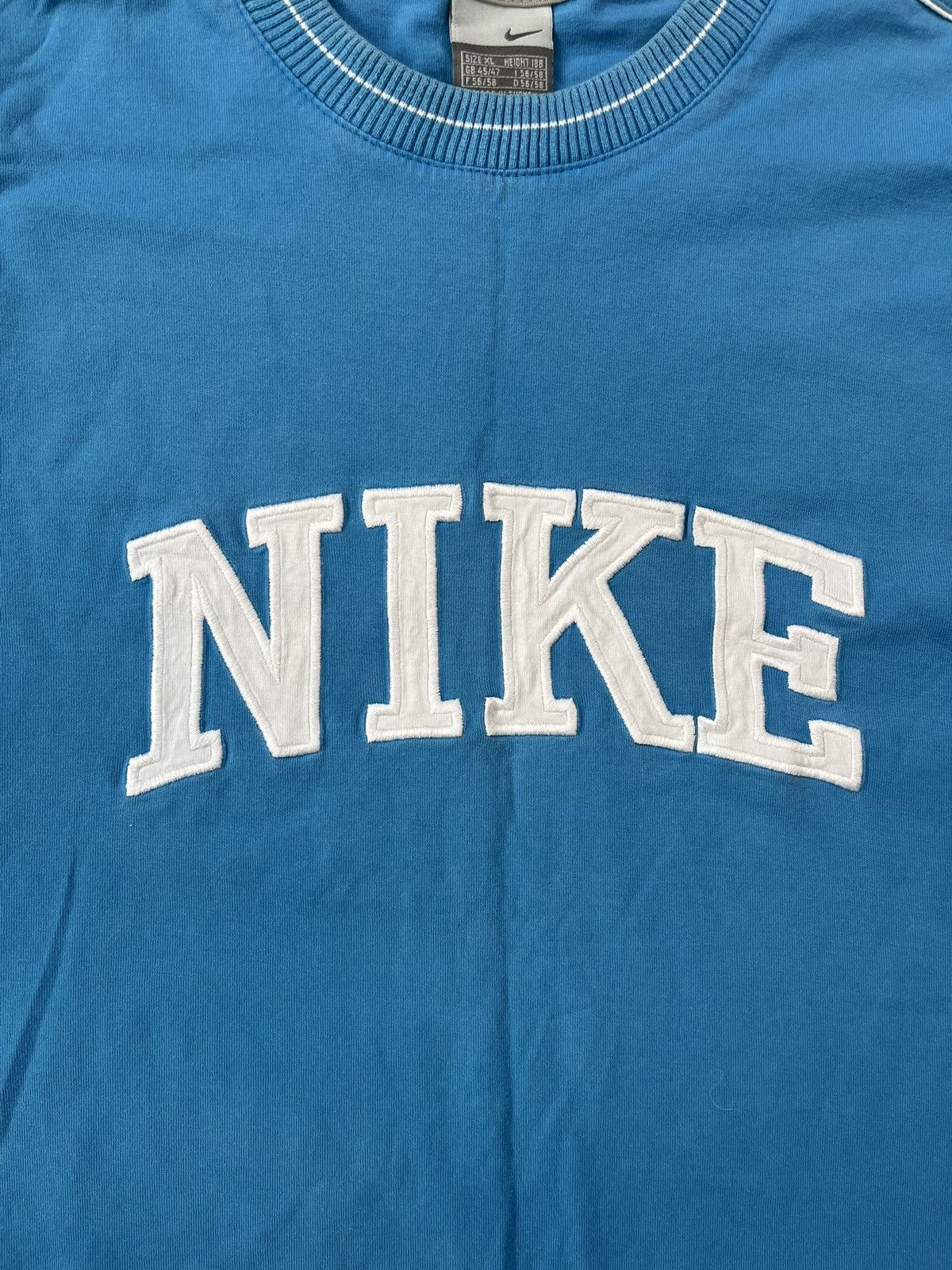 Nike × Vintage 90s Nike Spellout Embroidered Logo Vintage Y2K Tee T-Shirt Size US XL / EU 56 / 4 - 2 Thumbnail