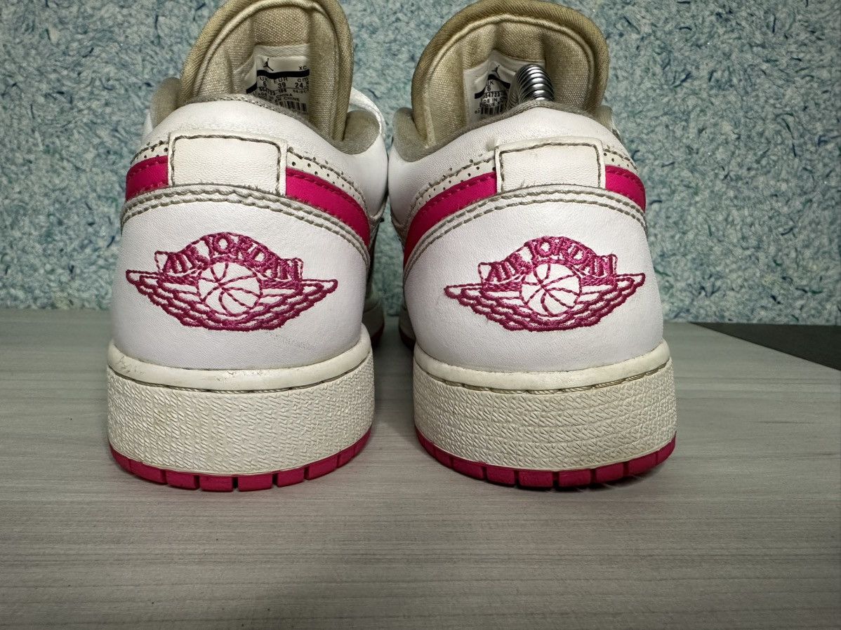 Jordan Brand × Nike × Vintage Nike Air Jordan 1 Low Pink Iridescent White 554723-109 Size US 8 / IT 38 - 4 Thumbnail