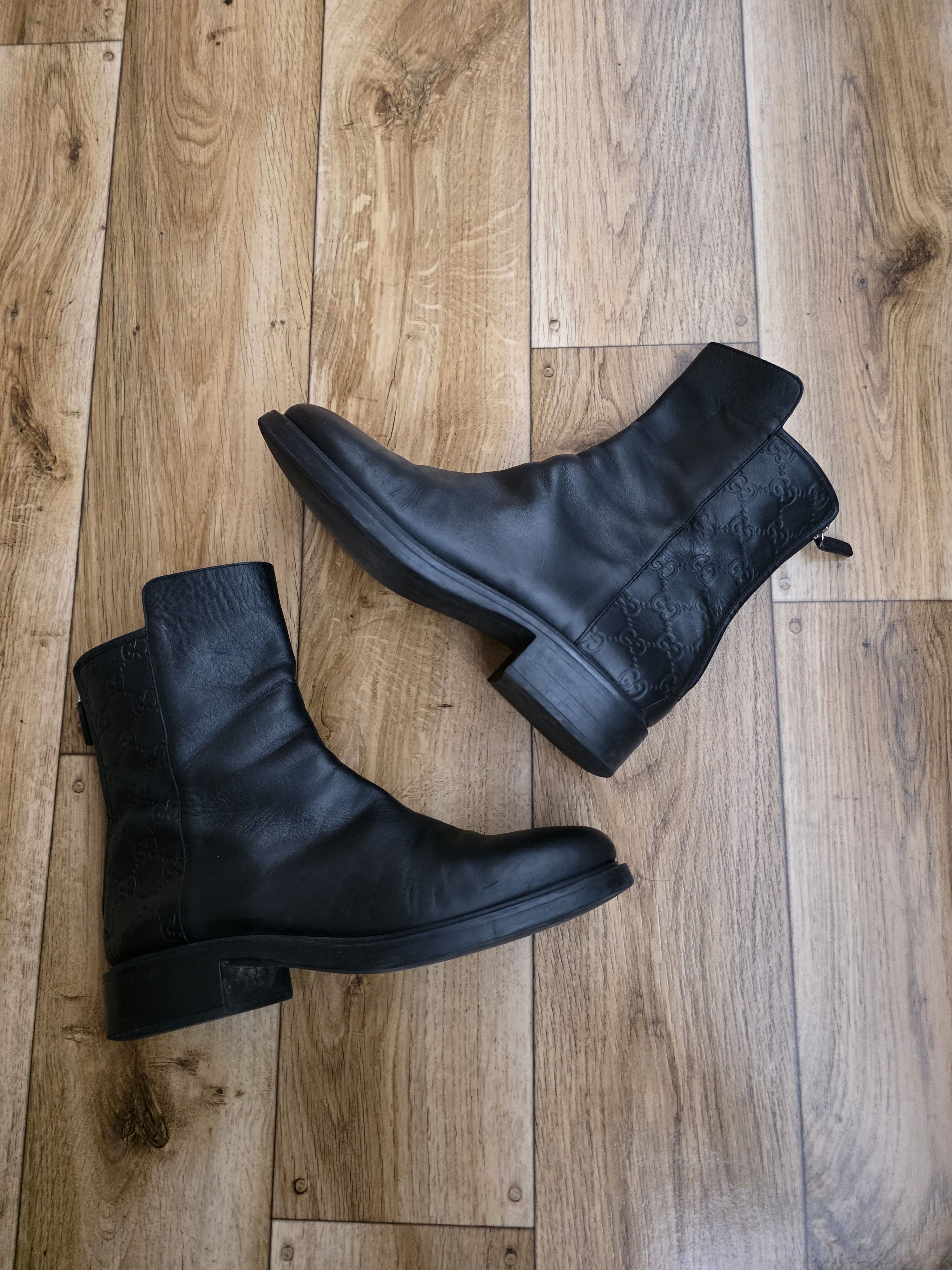 Gucci × Vintage Gucci GG Signature Leather Boots Size US 11 / IT 41 - 6 Thumbnail