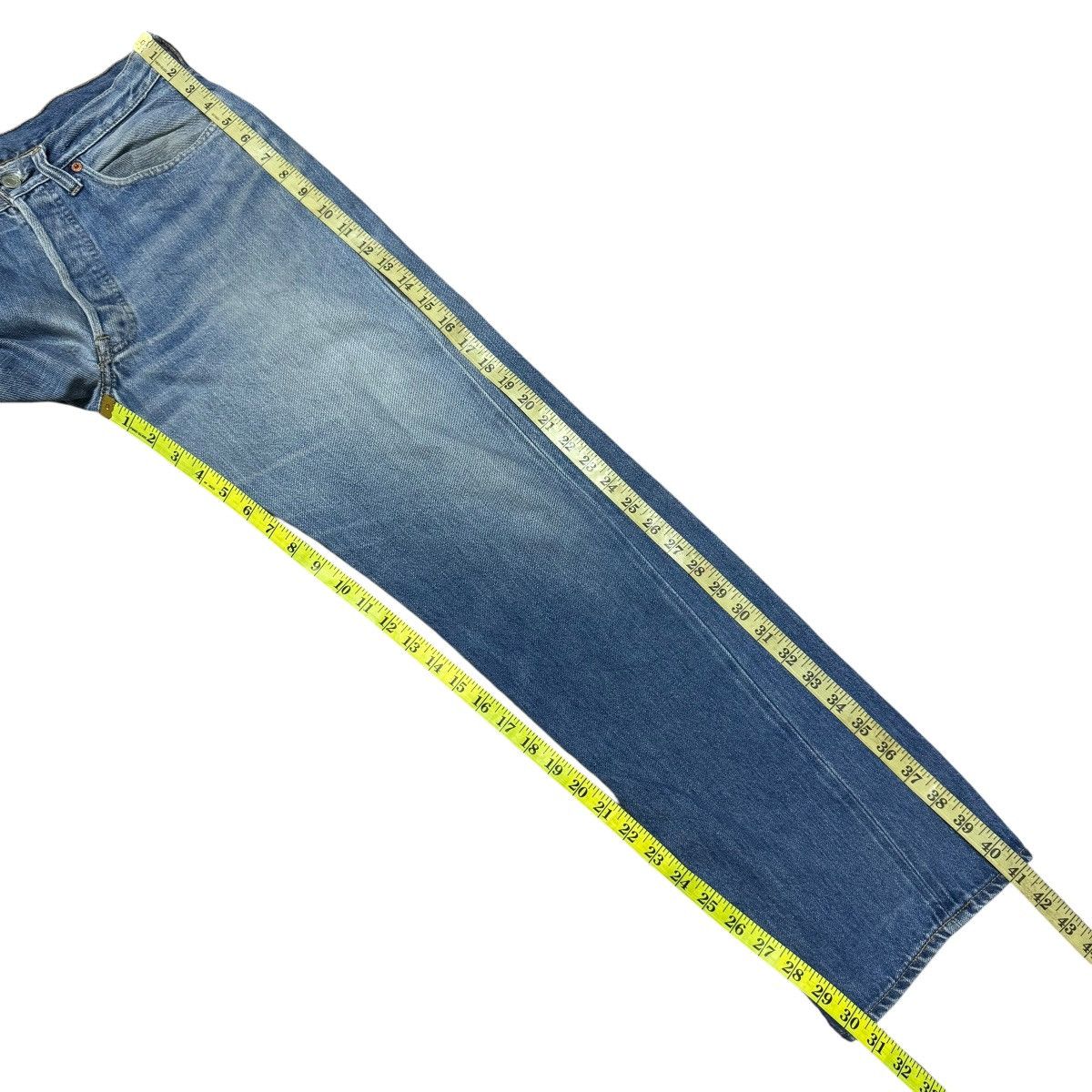 Levi's Vintage 80s Levis 501 Redline Selvedge Jeans #6 Size US 31 - 20 Thumbnail