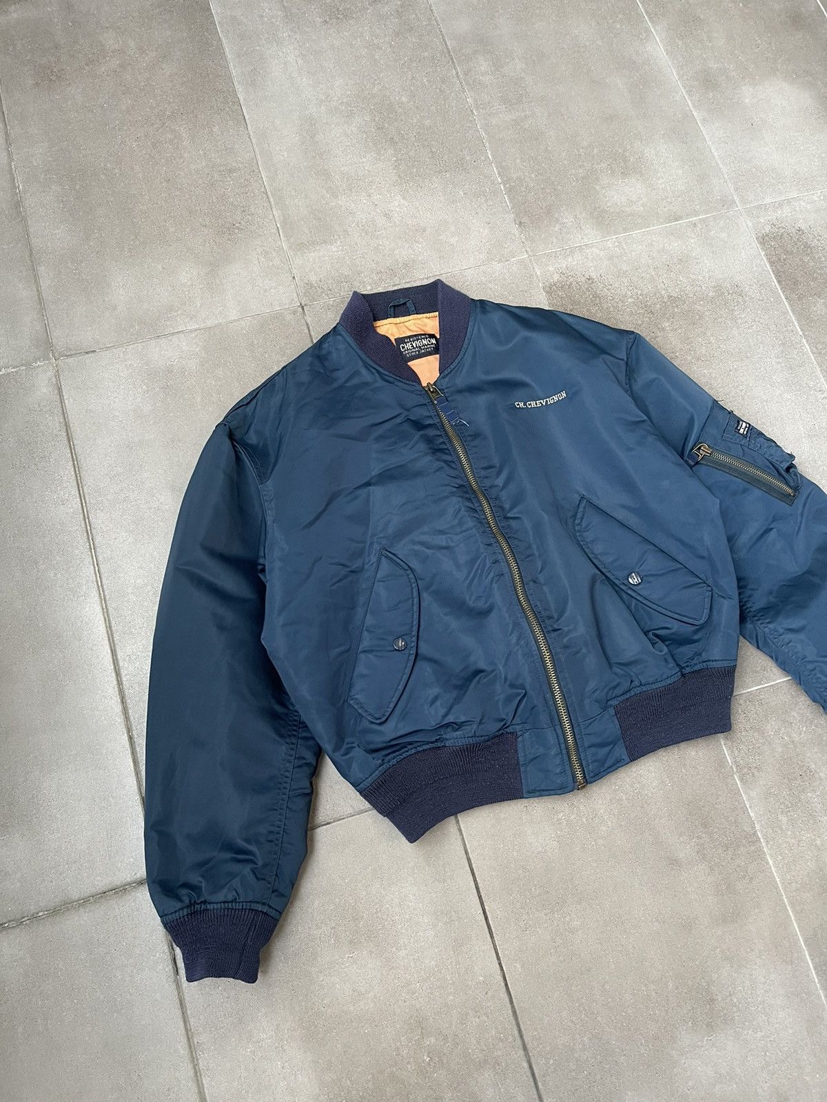 Chevignon VIntage Chevignon MA1 Military Navy Bomber Jacket Size US M / EU 48-50 / 2 - 11 Thumbnail