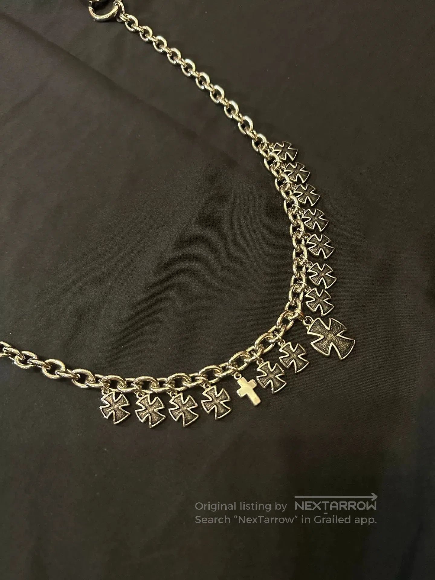 Vintage Vintage 90s Cross Pendant Pants Chain. Size ONE SIZE - 2 Thumbnail