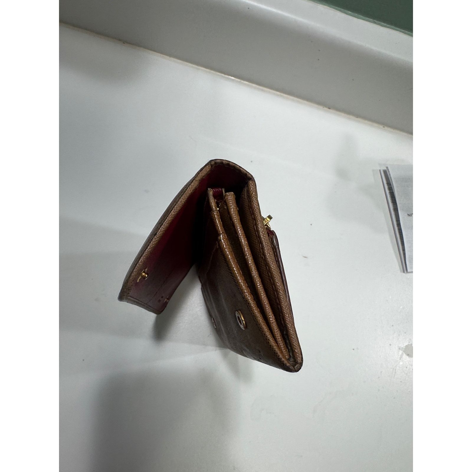 Prada Prada Brown Leather wallet Size ONE SIZE - 4 Thumbnail
