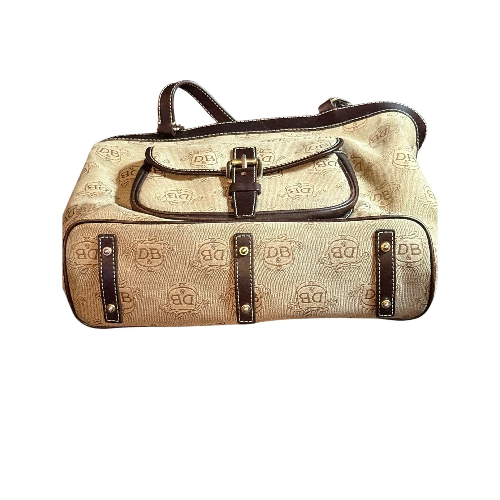 Dooney & Bourke Dooney & Bourke Monogram Tote Shoulder Bag w Coin PurLeather Size ONE SIZE - 3 Thumbnail