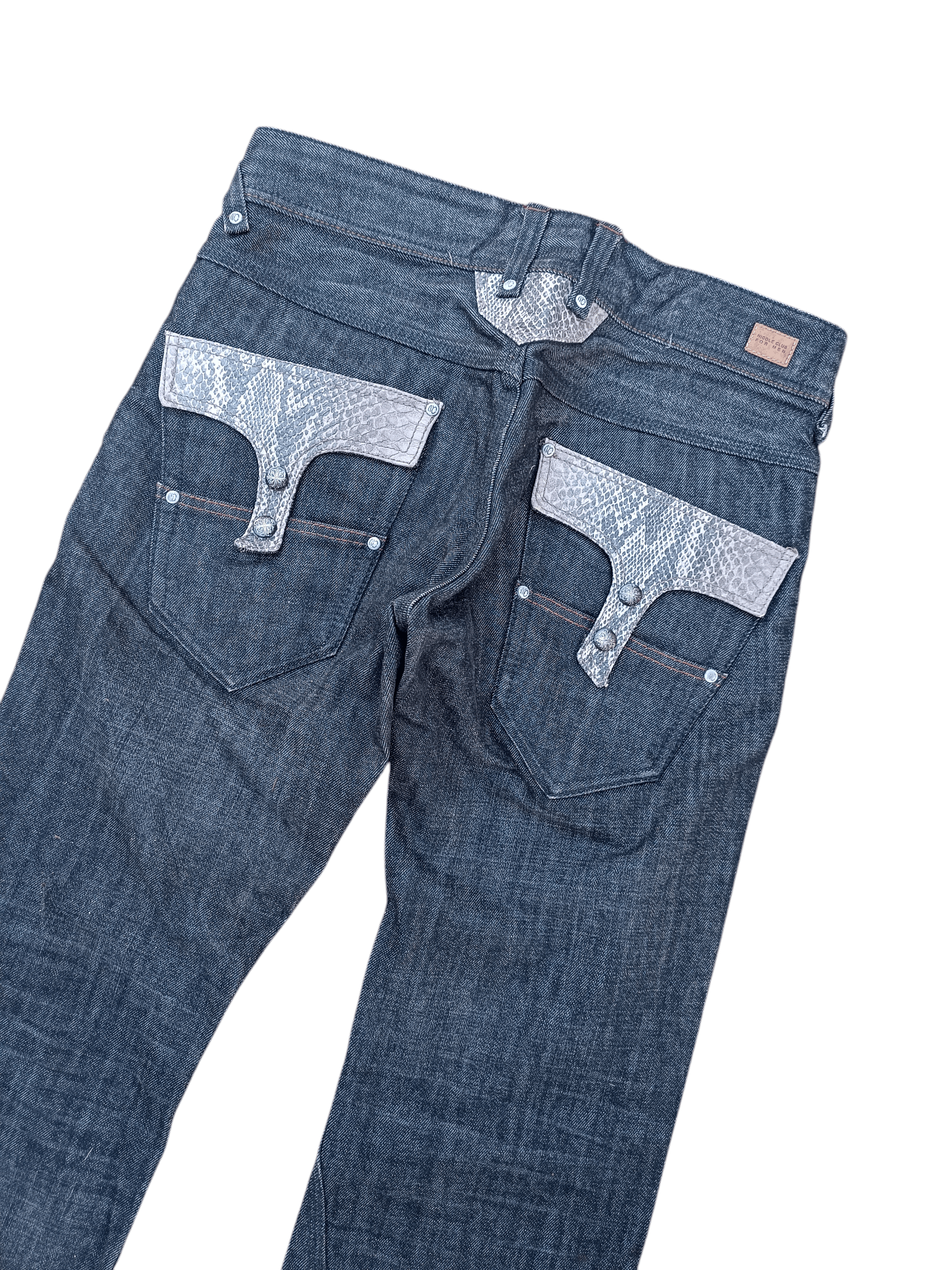 Nicole Club Nicole Club For Men Flare Boot Cut Snake Skin Pocket Denim Size US 32 / EU 48 - 4 Thumbnail