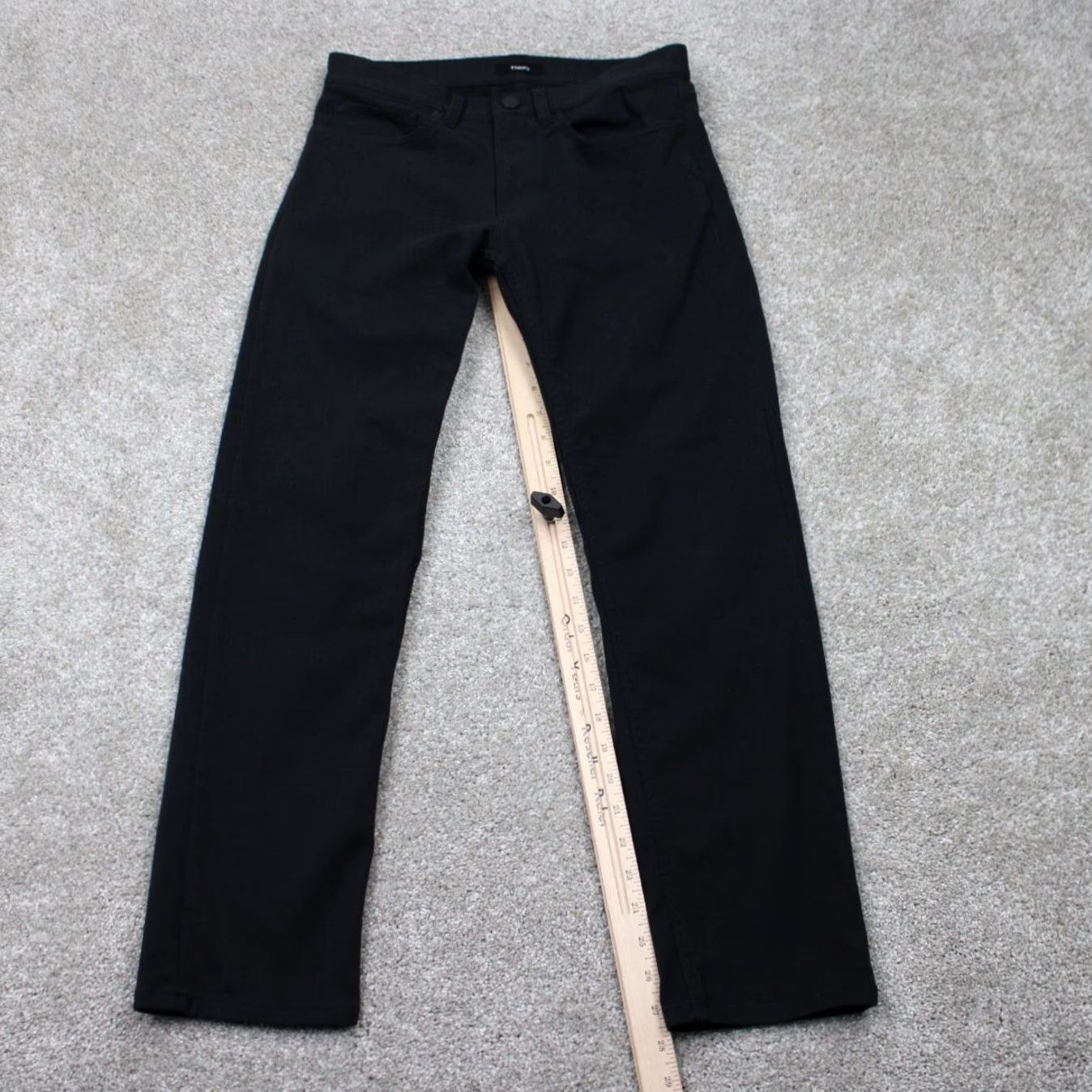Theory Theory Neoteric Twill Pants Men 28 Black Cotton/Nylon Stretch w/28" inseam Size US 28 / EU 44 - 3 Thumbnail
