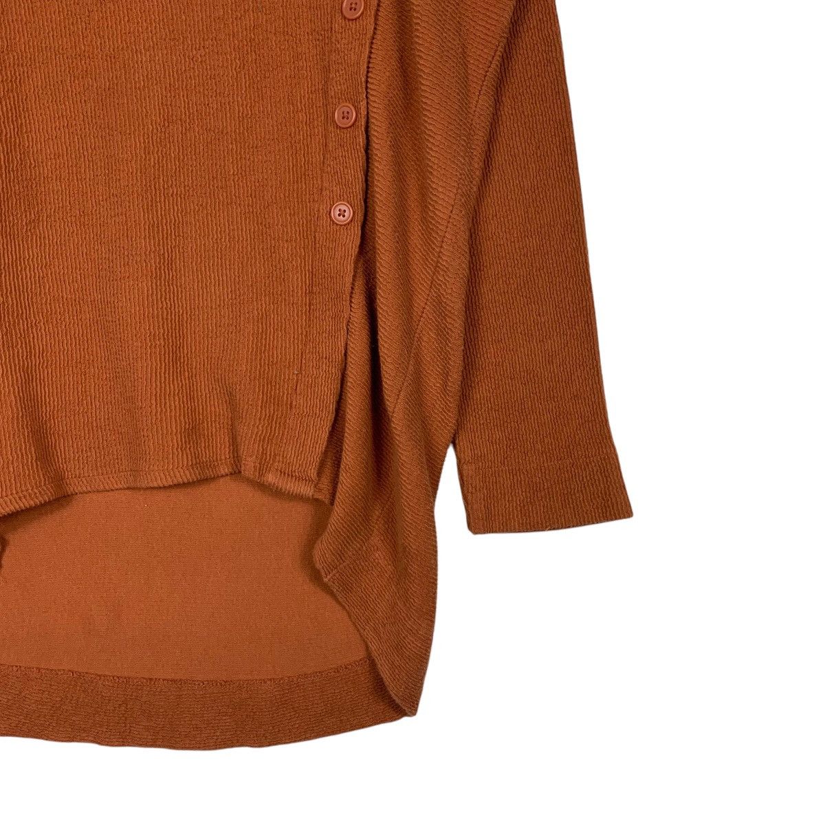 Japanese Brand AZUL by MOUSSY Asymmetrical Button Sweater #2245-C99 Size M / US 6-8 / IT 42-44 - 4 Thumbnail