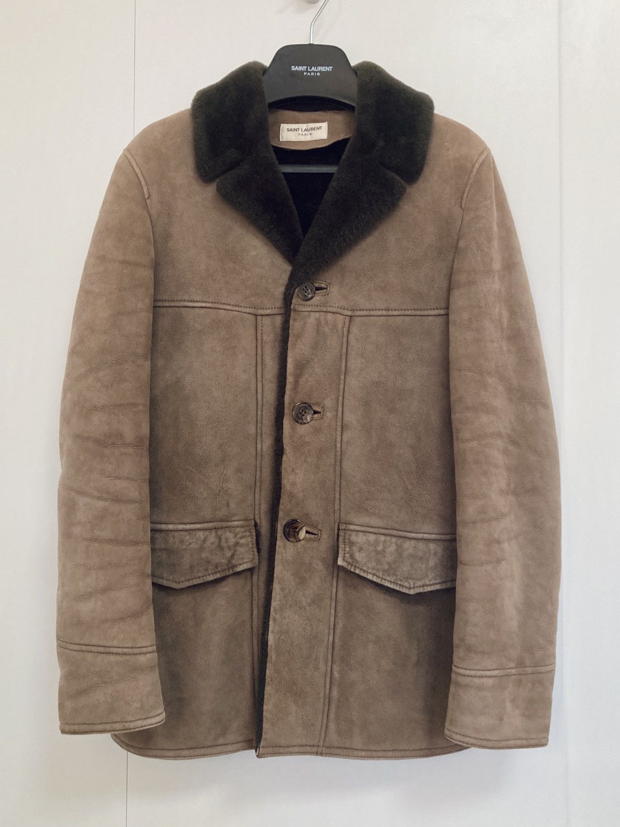 Saint Laurent Paris SAINT LAURENT PARIS BY HEDISLIMANE 13FW SHEARLING FUR JACKET Size US S / EU 44-46 / 1 - 1 Thumbnail