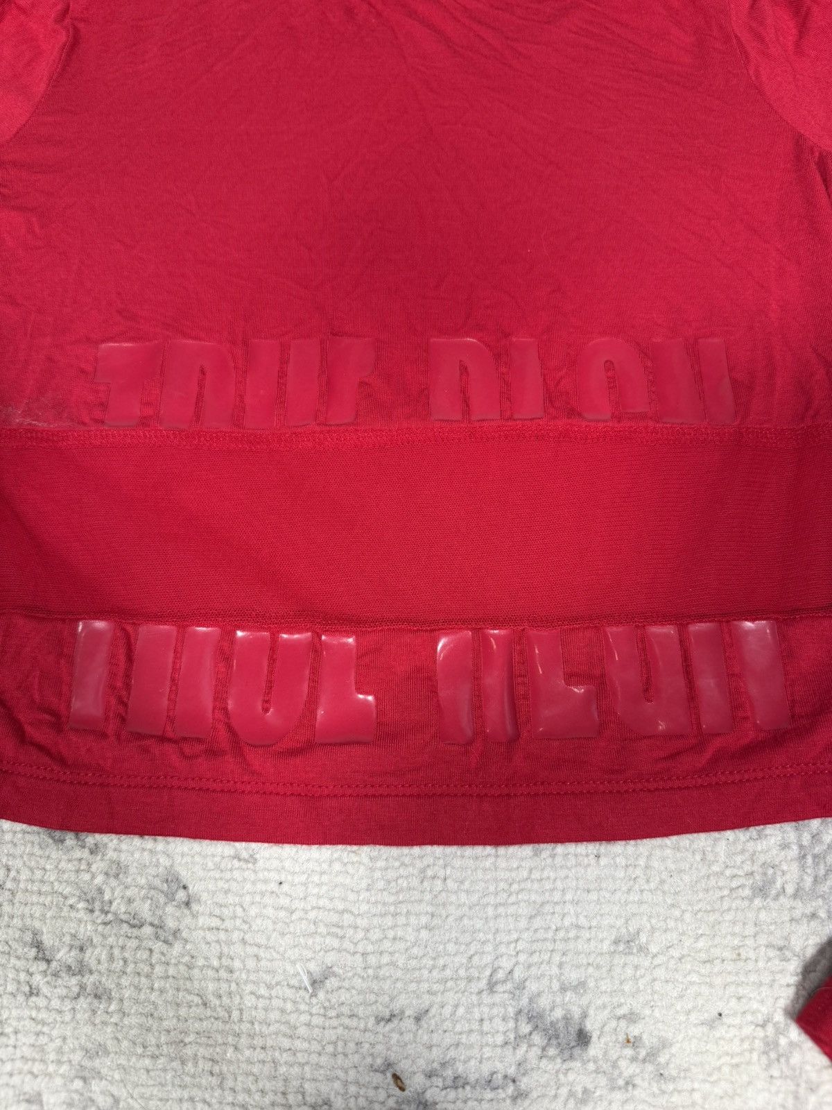 True Religion Y2K True Religion Red Mesh Long Sleeve T-Shirt Size XS / US 0-2 / IT 36-38 - 7 Thumbnail
