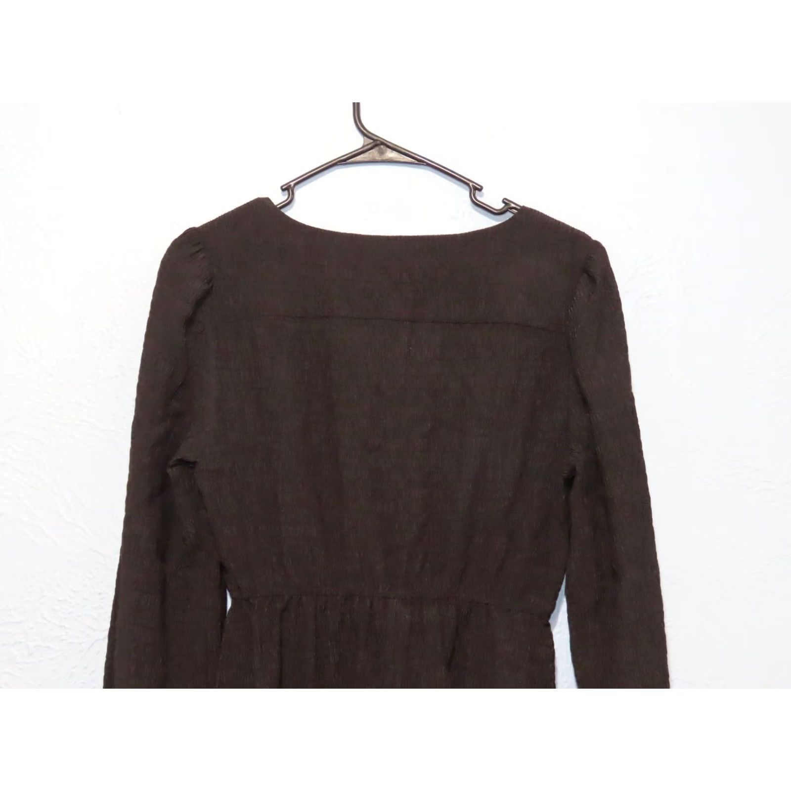 BB Dakota BB Dakota by Steve Madden Cora Black Long Sleeve Mini Dress Small Women V-Neck A-Line Pullover Solid Black Dress Short Sleeve No Hand Wash Size S / US 4 / IT 40 - 7 Thumbnail