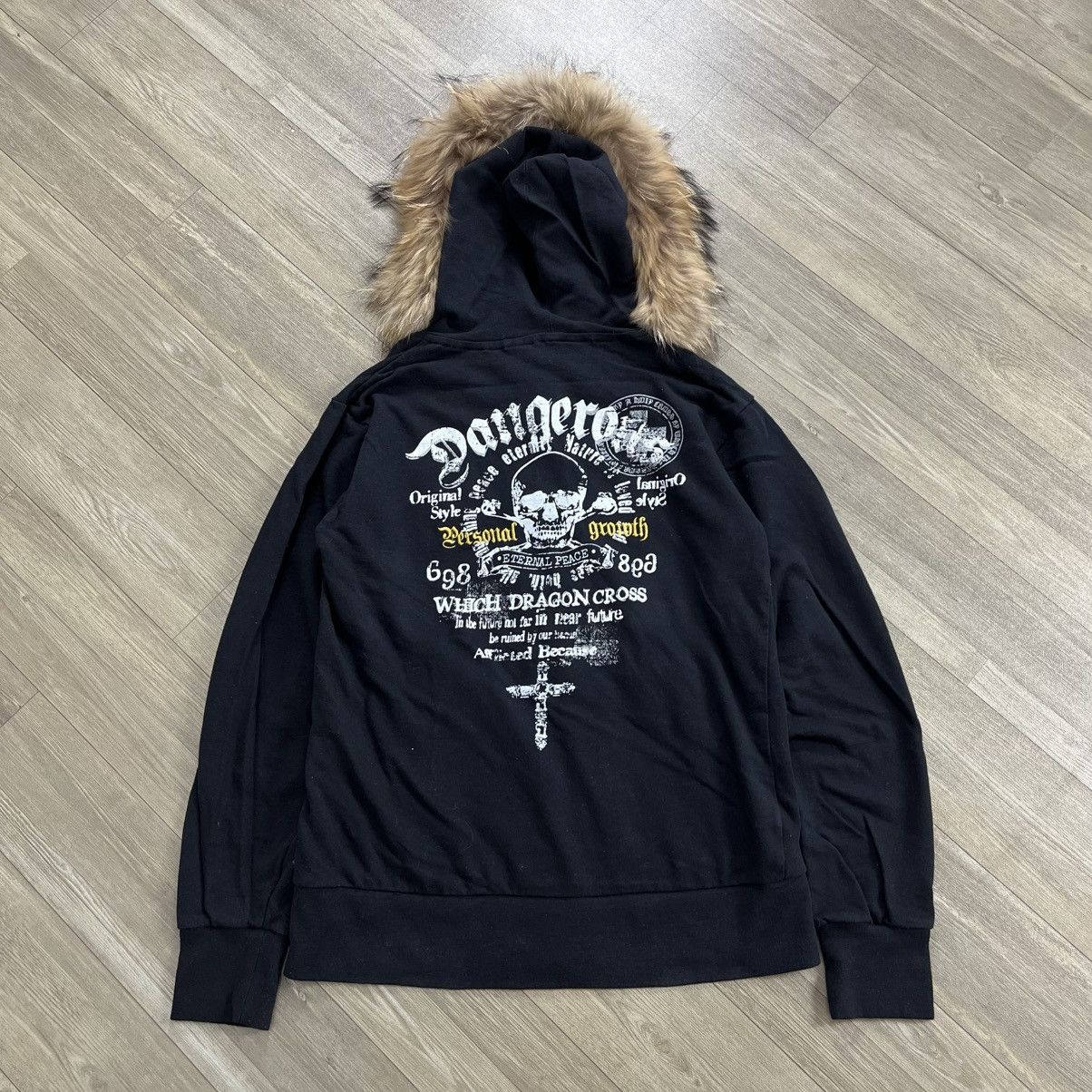 14th Addiction 2000s Beaumere Skulls Poem Cross Gothic Punk Zip Fur Hoodie Size US S / EU 44-46 / 1 - 15 Thumbnail