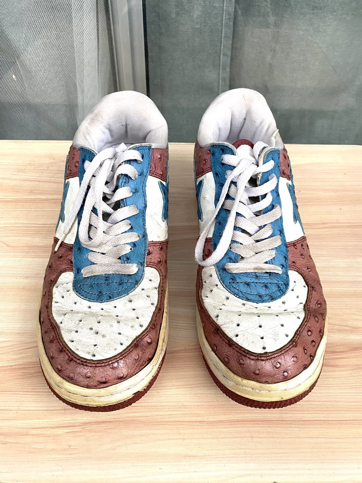 Bape Vintage rare OG Bapesta Ostrich Leather Nigo Era Size US 9.5 / EU 42-43 - 5 Thumbnail