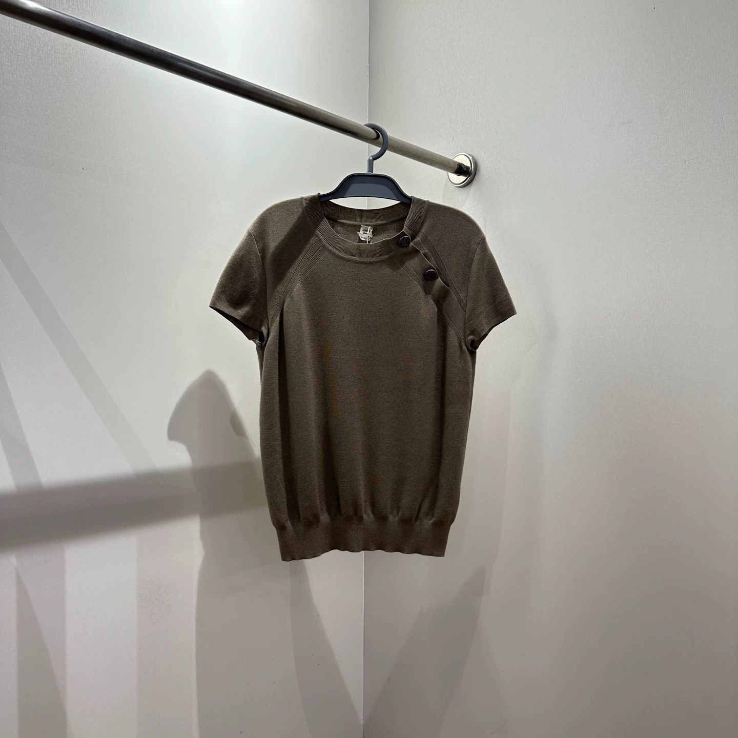 Hermes Hermès Cashmere Short-Sleeve Sweater Size 40 may850 Size M / US 6-8 / IT 42-44 - 1 Thumbnail