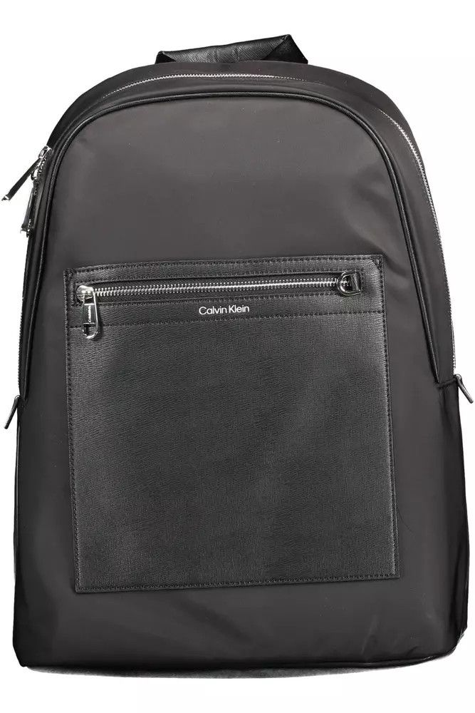 Calvin Klein Black Polyester Men Men's Backpack Size ONE SIZE - 1 Thumbnail