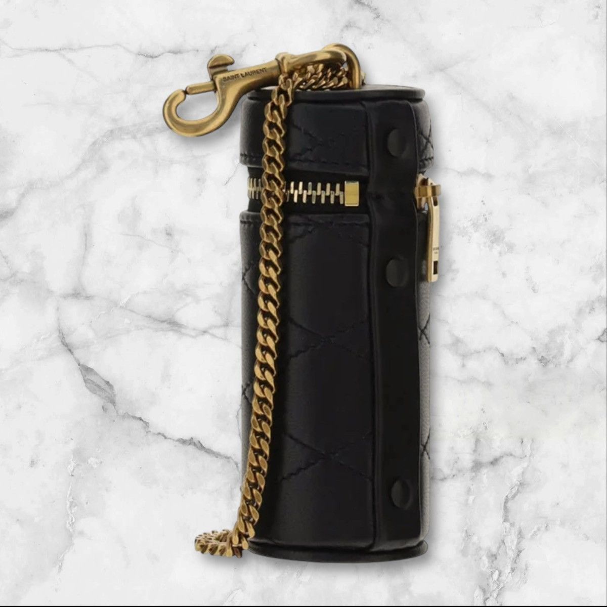 Saint Laurent Paris Saint Laurent Quilted Leather Case Necklace Size ONE SIZE - 3 Thumbnail