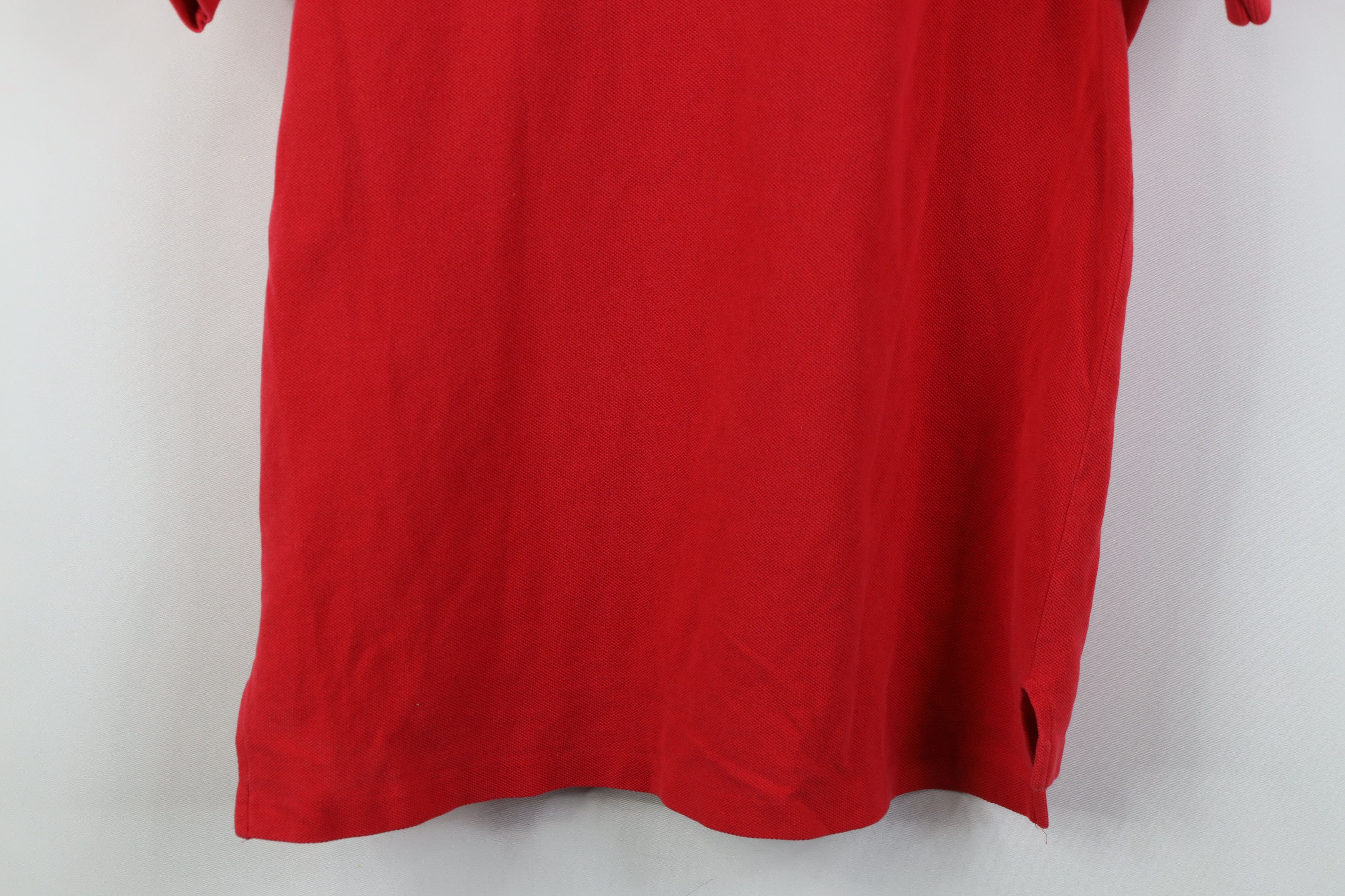 Lacoste Vintage 80s Izod Lacoste Logo Collared Golf Polo Shirt Red Size M / US 6-8 / IT 42-44 - 13 Thumbnail