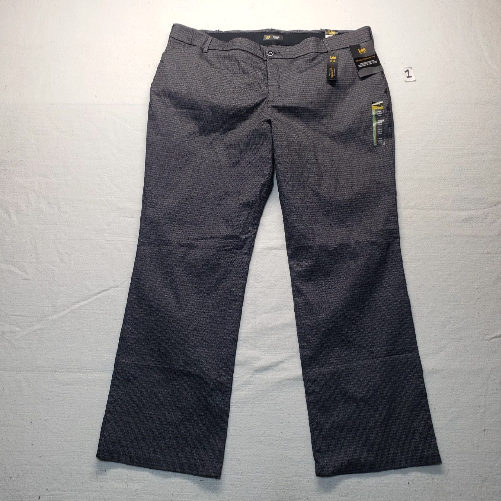 Lee LEE Plus Size Gray Ultra Lux Comfort Flex Motion Trouser Pants for Women 28W Gray Pants Womens 28 Plus Flex Motion Comfort Size 28" / US 6 / IT 42 - 2 Thumbnail
