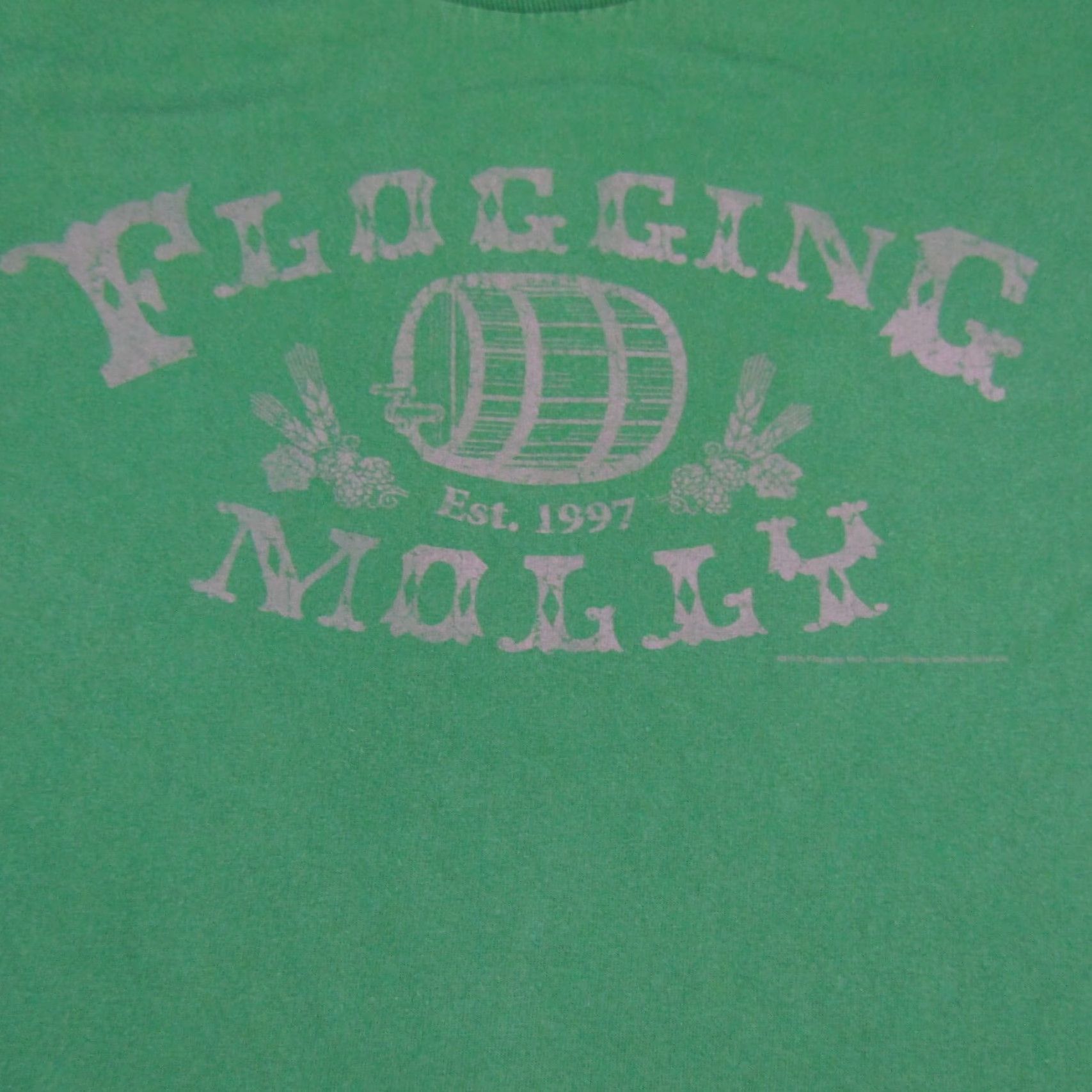Vintage VINTAGE Flogging Molly Shirt Mens Large Green Band Tee 2003 Punk Rock Irish Crew Neck Short Sleeve Cotton Mens Size US L / EU 52-54 / 3 - 3 Thumbnail