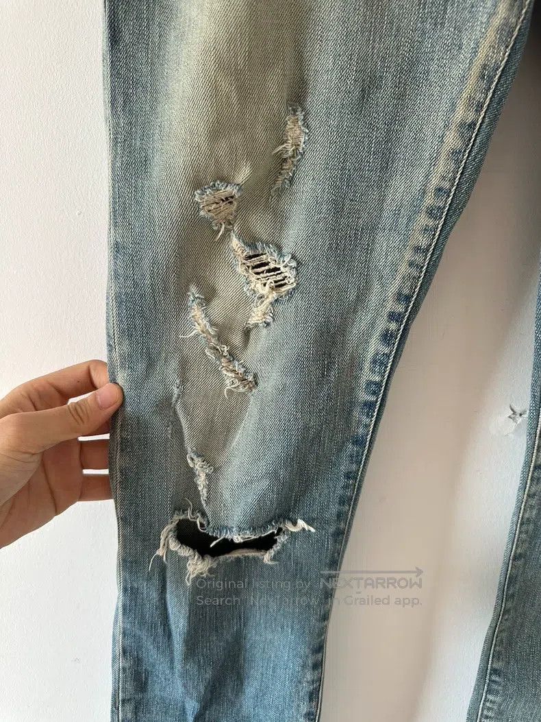Saint Laurent Paris Saint Laurent Paris Washed distressed ripped men's blue je Size US 30 / EU 46 - 4 Thumbnail
