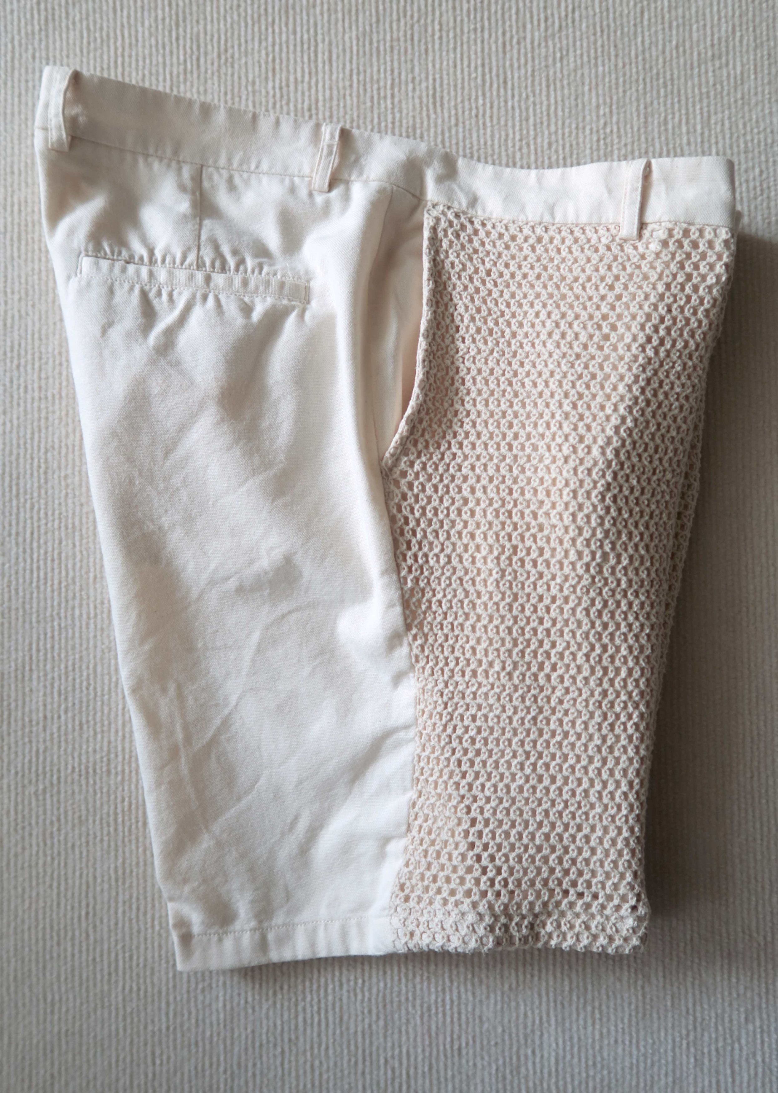 Daniele Alessandrini Daniele Alessandrini Italy Luxury Knitted Net Front Shorts Size US 36 / EU 52 - 2 Thumbnail