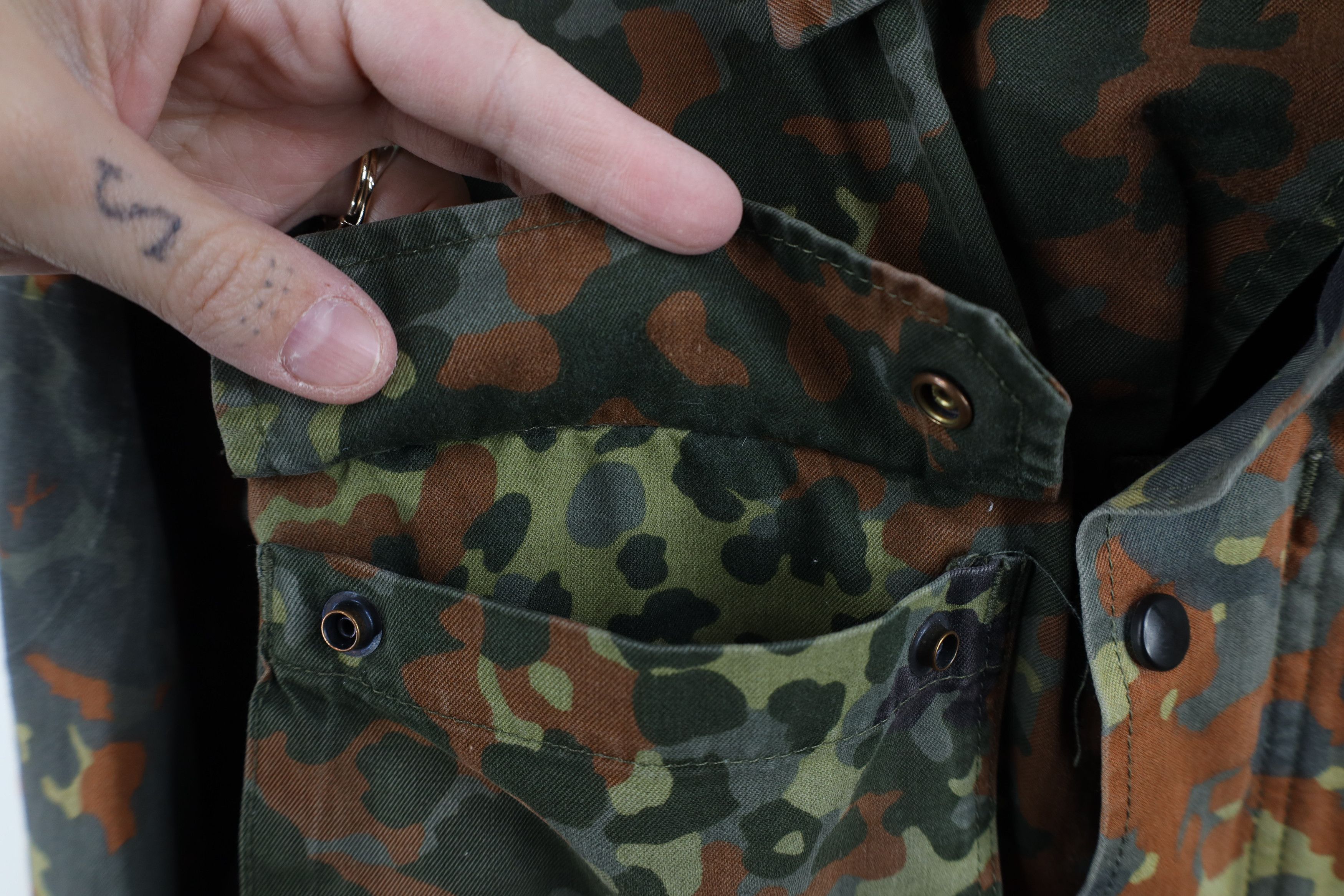 Vintage Vintage 90s German Military Camouflage Shirt Field Jacket Size US L / EU 52-54 / 3 - 6 Thumbnail