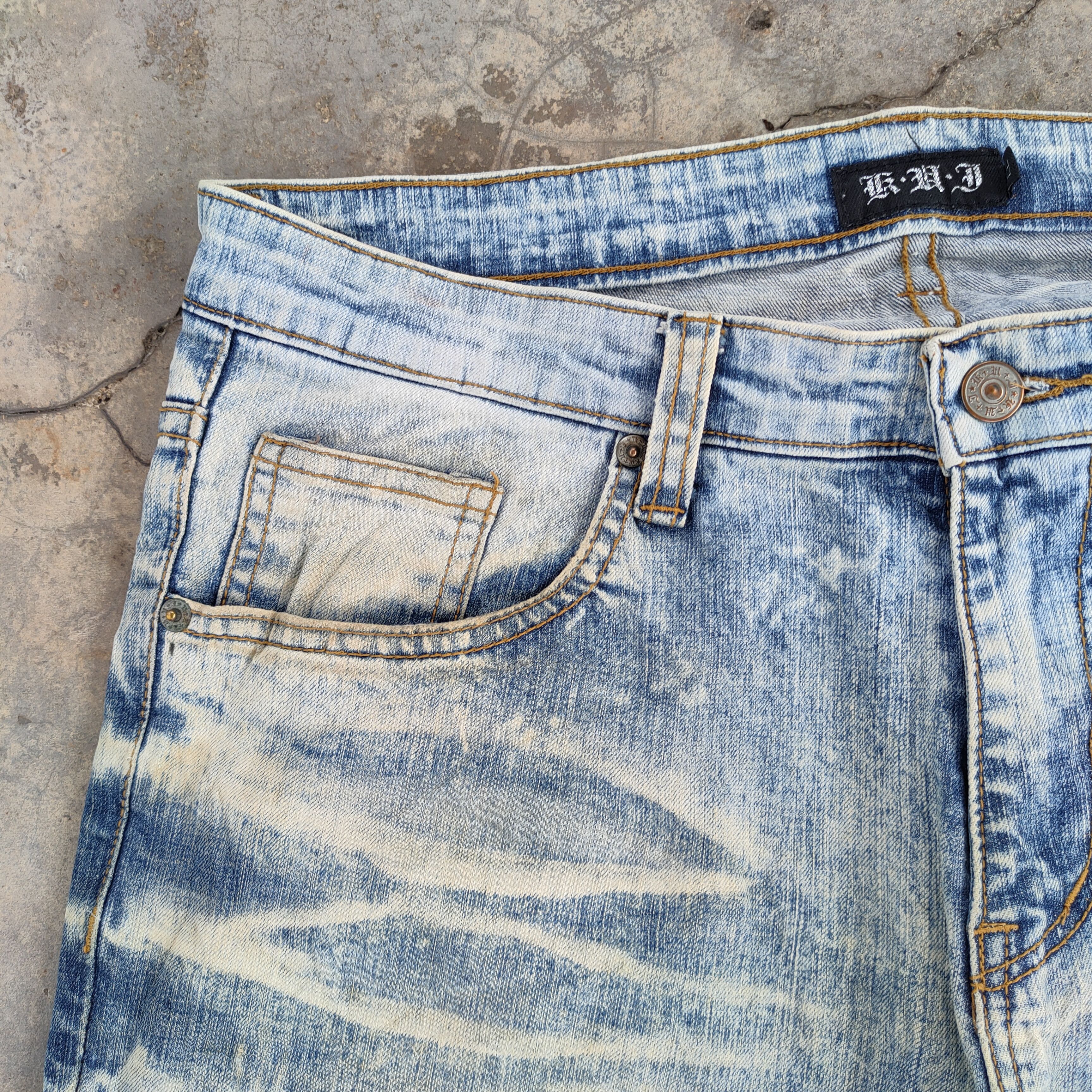 Japanese Brand × Vintage W33 VINTAGE JAPANESE FADED DISTRESSED JEANS PANTS Size US 33 - 7 Thumbnail