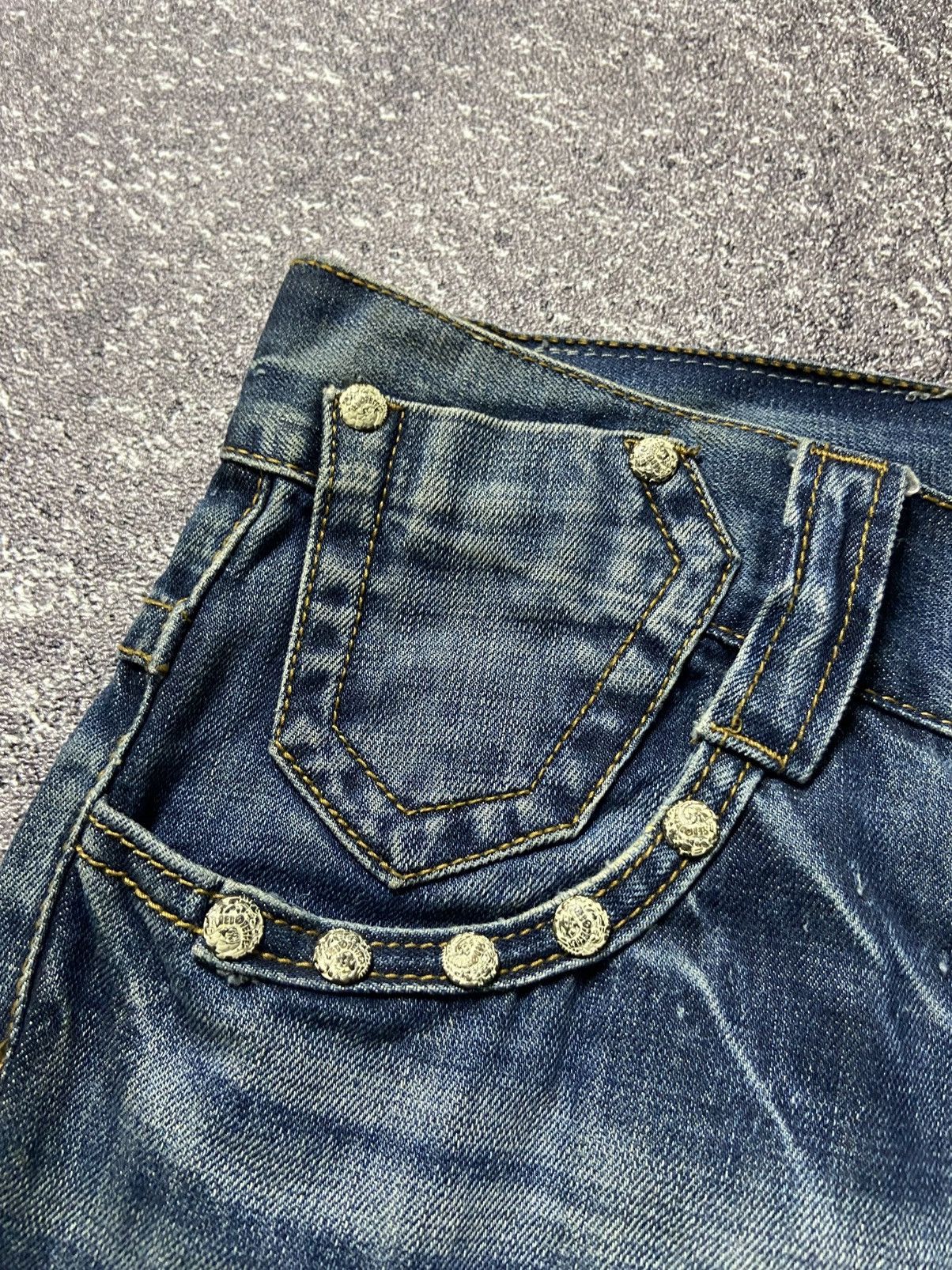 Japanese Brand × Mari's Rock Red pepper skull denim Size US 34 / EU 50 - 4 Thumbnail