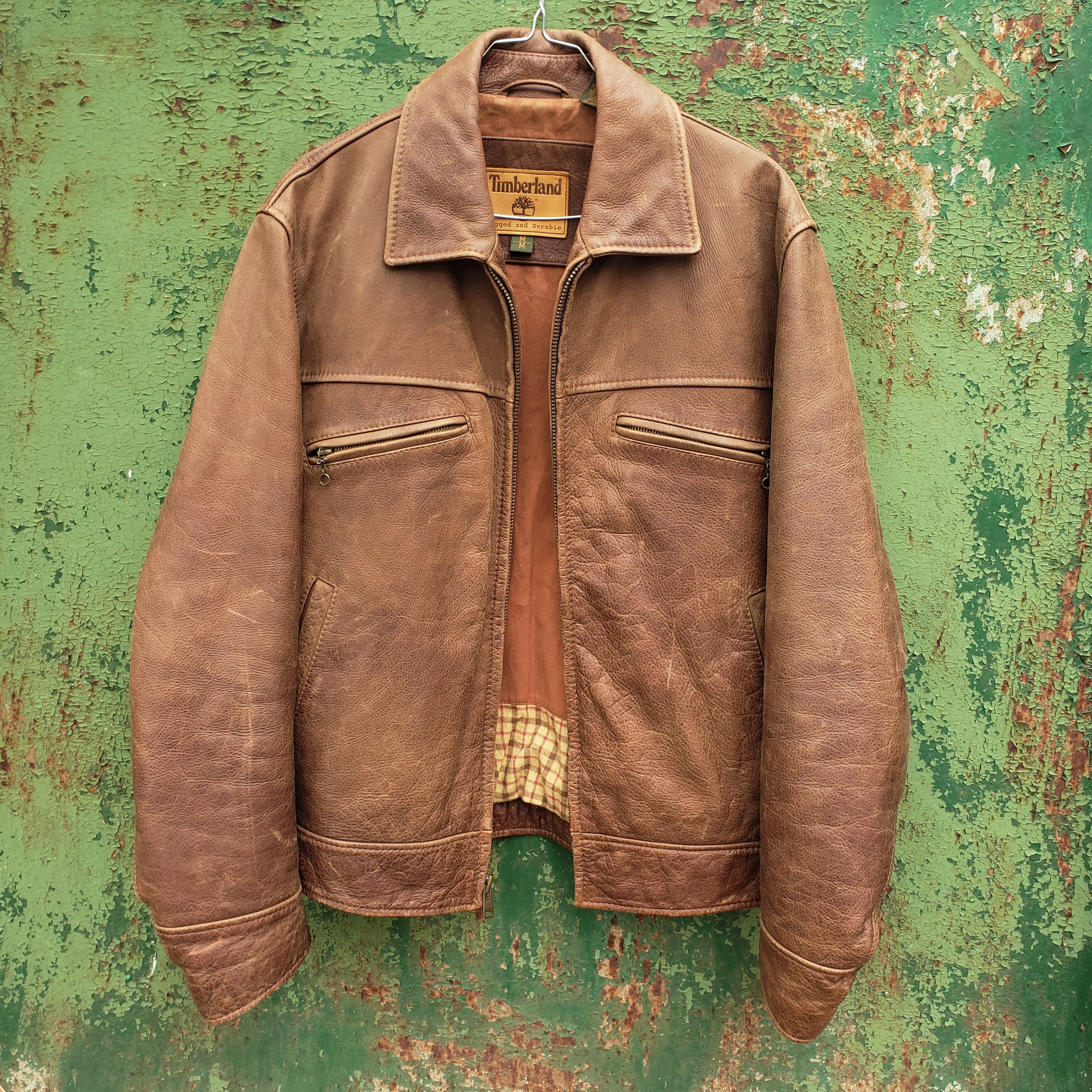 Timberland Timberland Vintage leather jacket Size US M / EU 48-50 / 2 - 1 Thumbnail