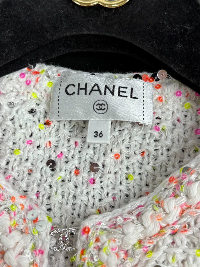 Chanel Chanel Colourful sequin knitted cardigan coat Size XS / US 0-2 / IT 36-38 - 3 Thumbnail