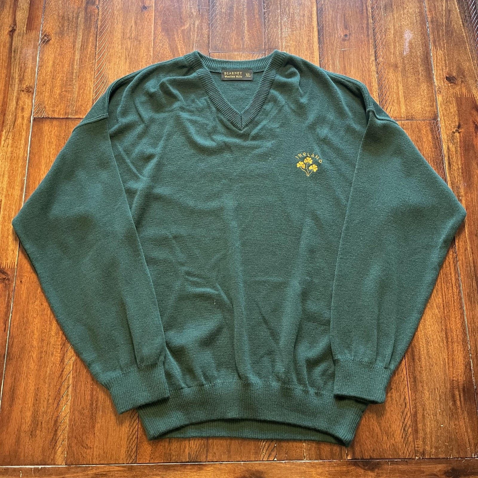 Vintage Blarney Woollen Mills Sweater Mens XL Ireland Shamrock Size US XL / EU 56 / 4 - 2 Thumbnail