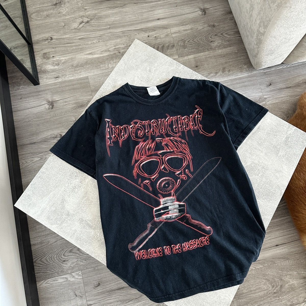Band Tees Vintage 00s Indestructible Welcome to the Massacre rock tee Size US M / EU 48-50 / 2 - 3 Thumbnail