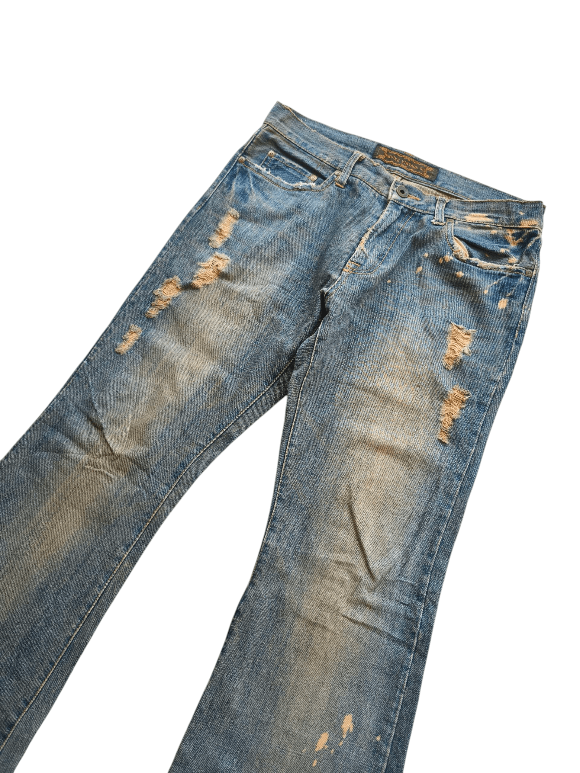 If Six Was Nine Goa Distressed mudwash flare denim Size US 32 / EU 48 - 3 Thumbnail